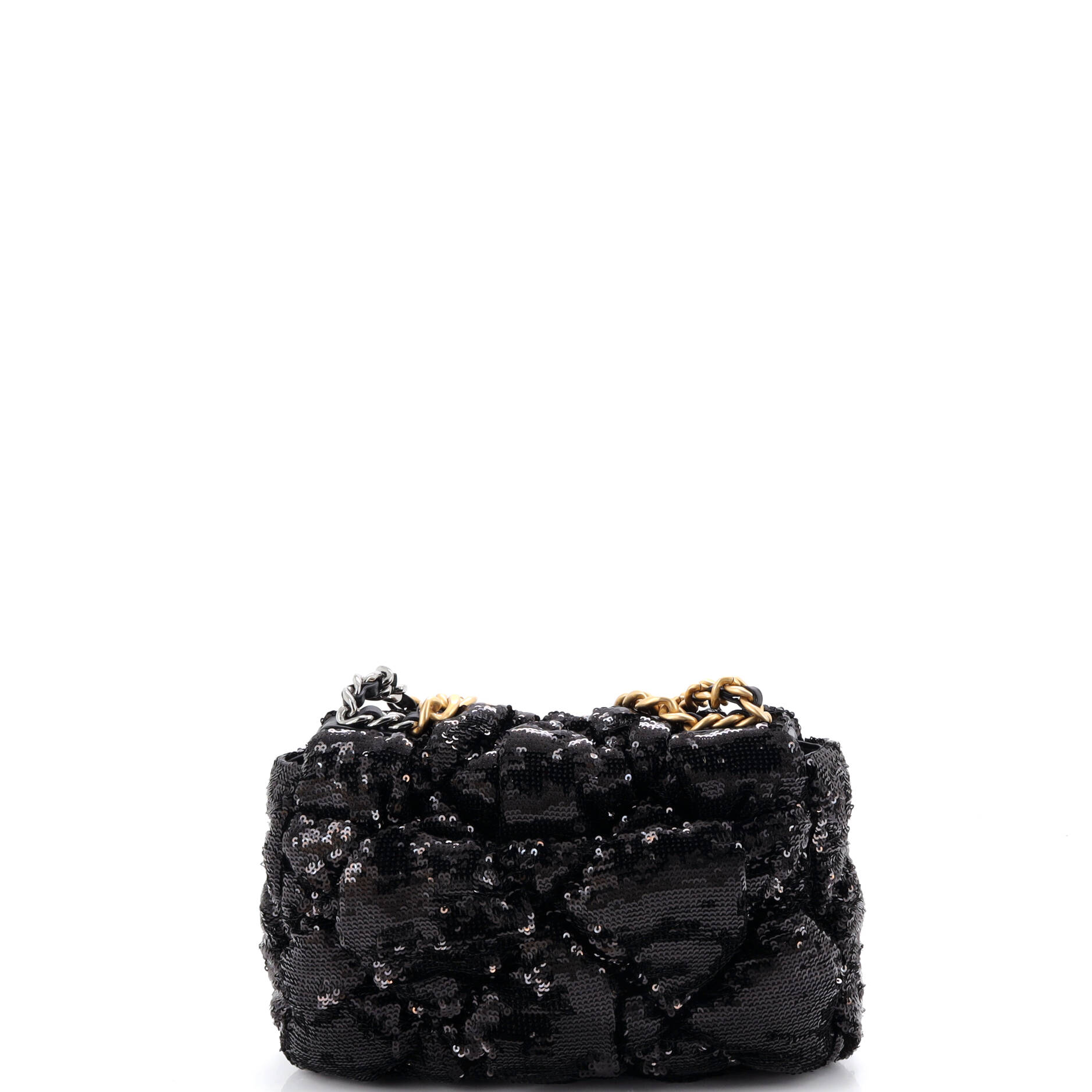 19 Flap Bag Quilted Sequins Medium