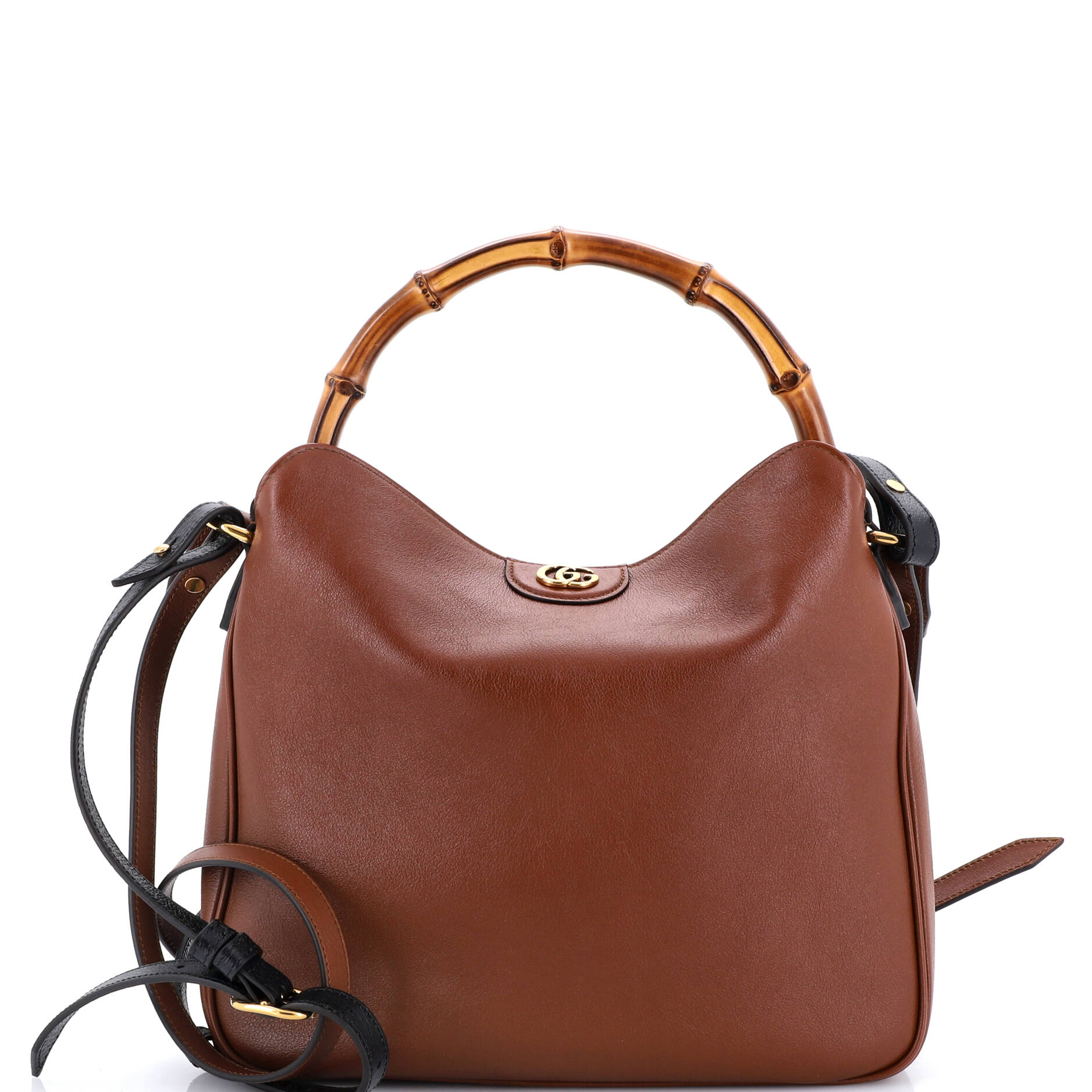 Diana NM Bamboo Shoulder Bag Leather Medium
