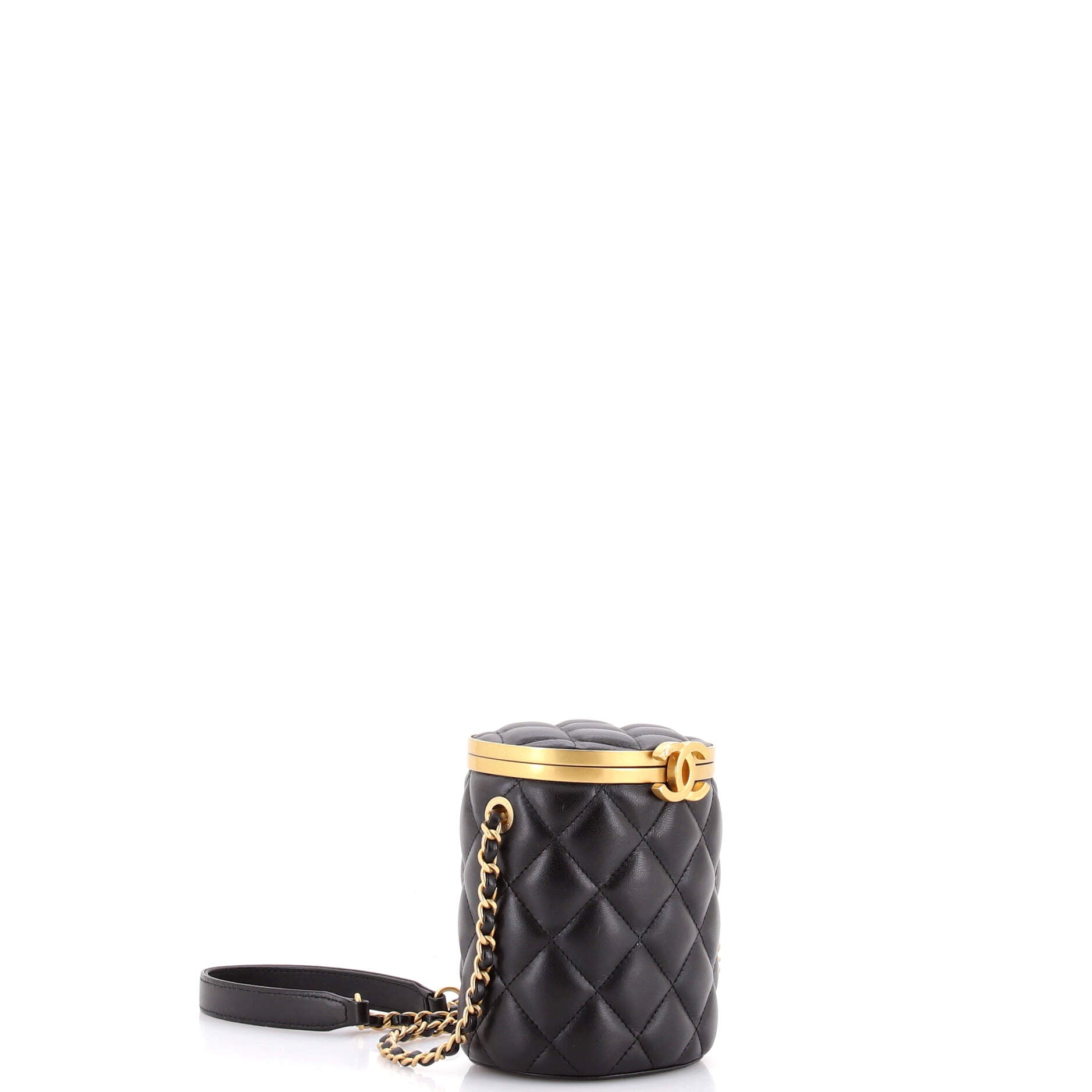 Crown Box Vanity Bag Quilted Lambskin Mini