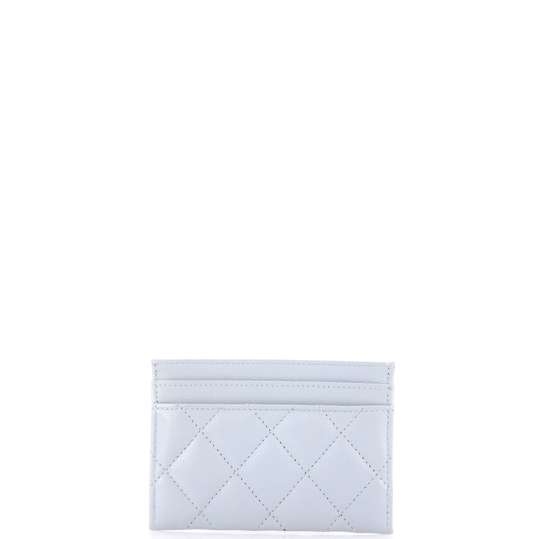 CC Stars Card Holder Quilted Caviar