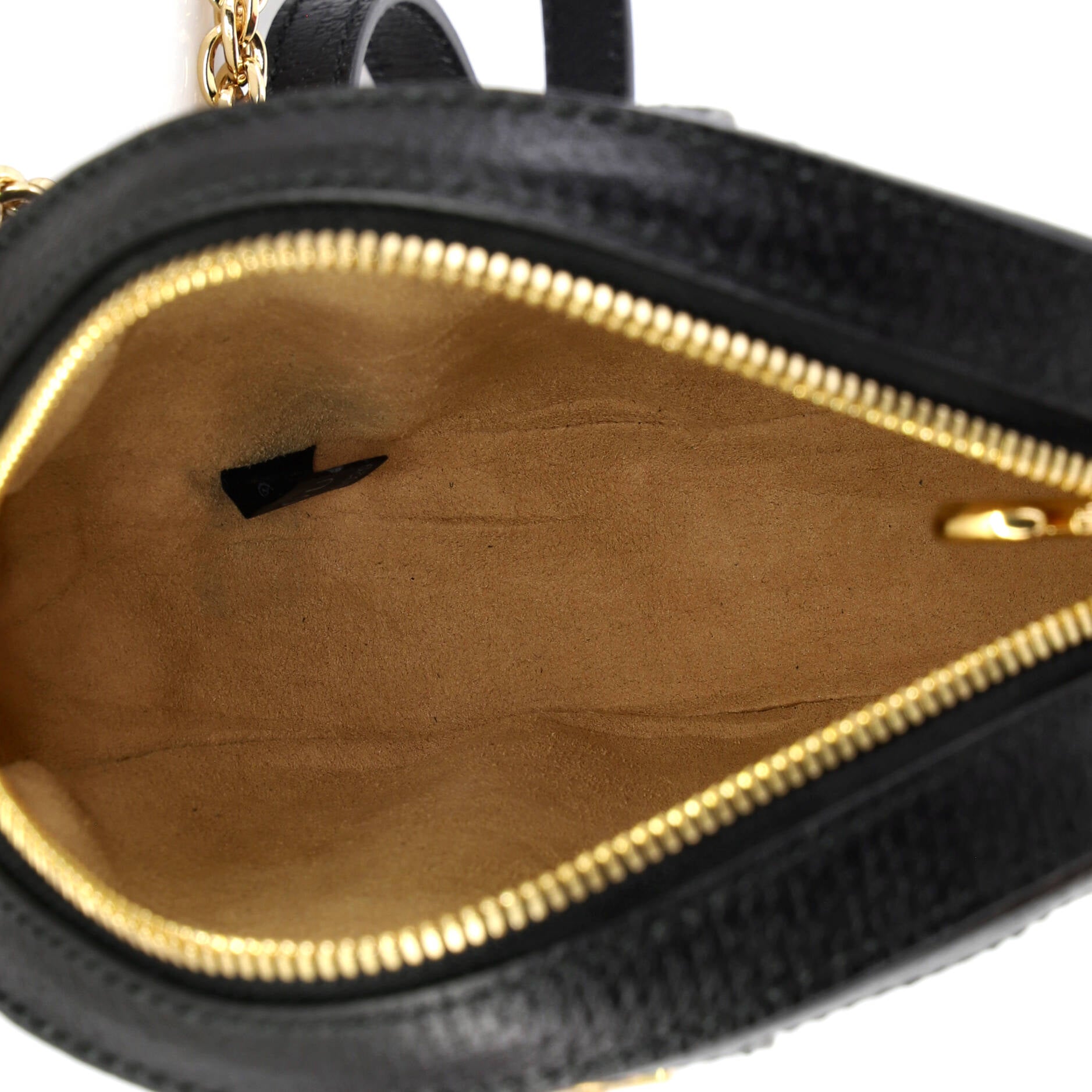 Ophidia Round Shoulder Bag Leather Mini