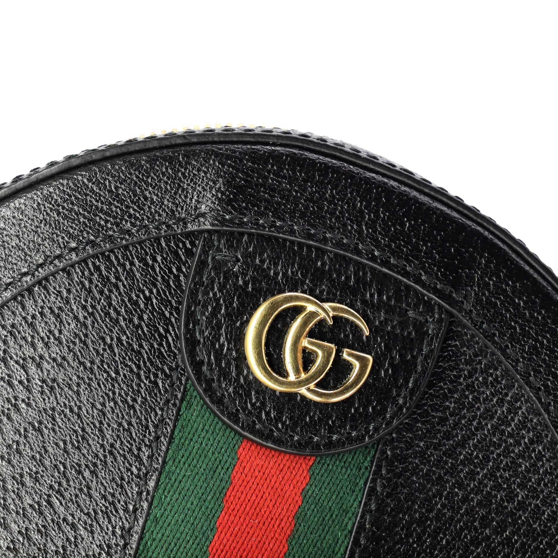 Ophidia Round Shoulder Bag Leather Mini