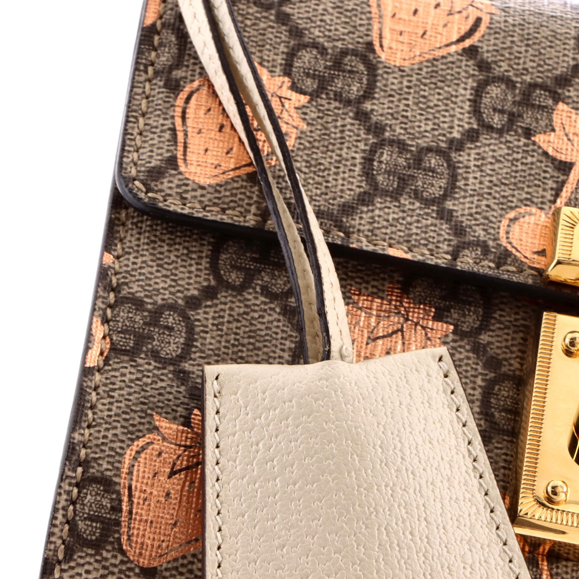 Padlock Shoulder Bag Printed GG Coated Canvas Small