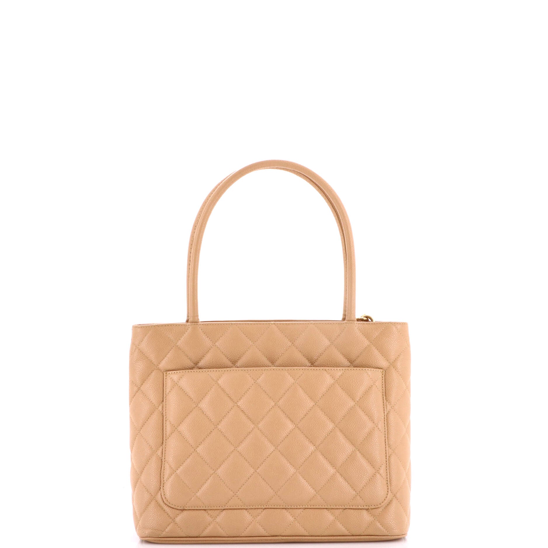Medallion Tote Quilted Caviar