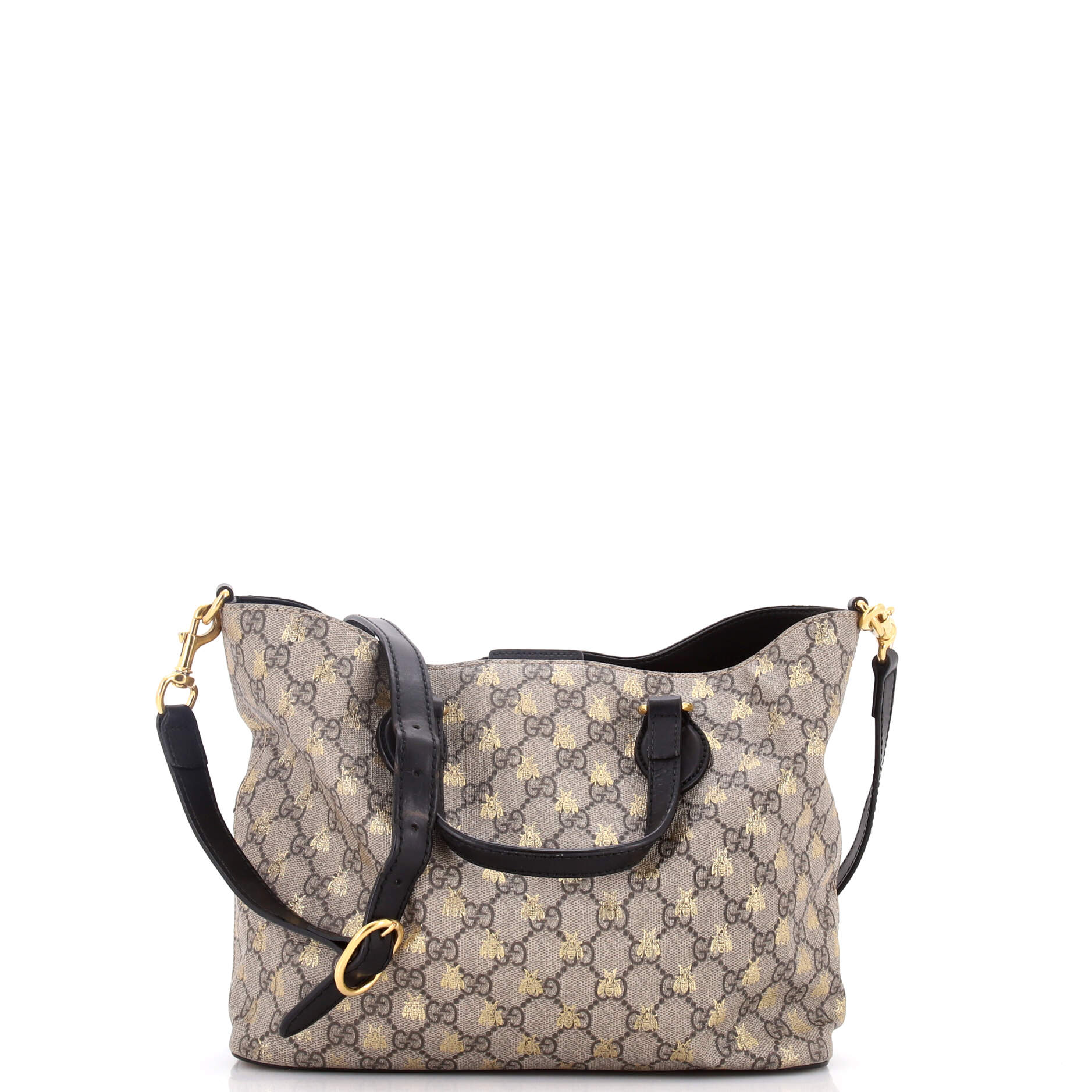 Convertible Soft Tote Printed GG Coated Canvas Small