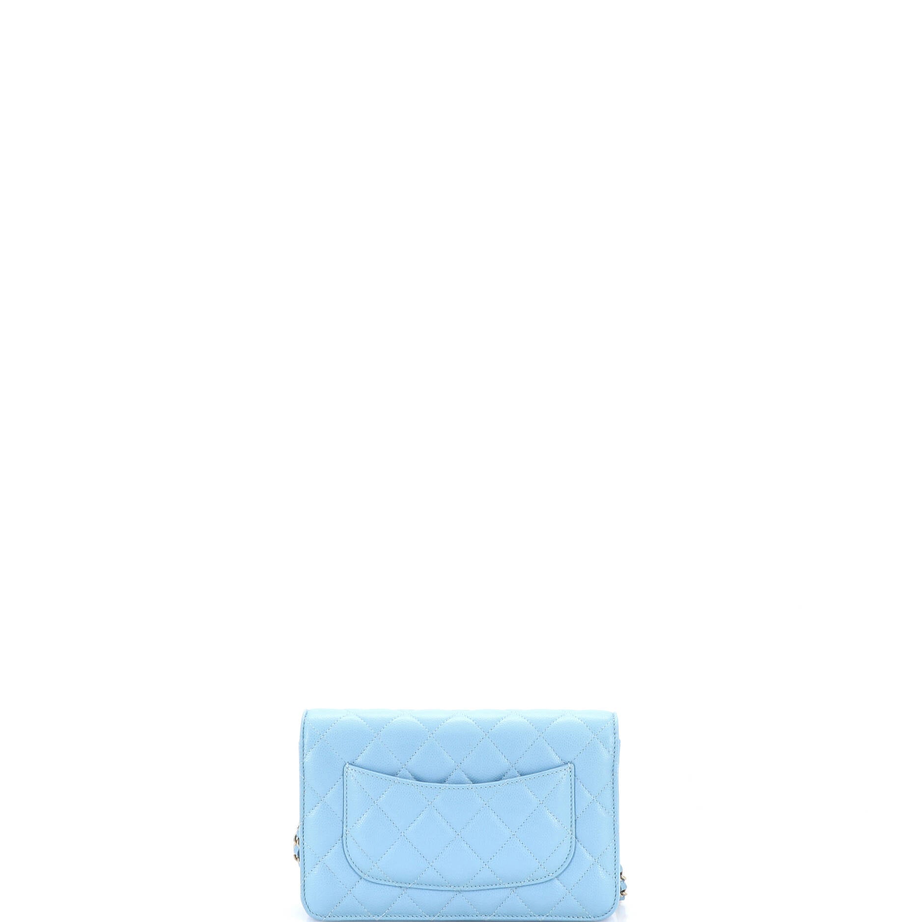 Wallet on Chain Quilted Caviar