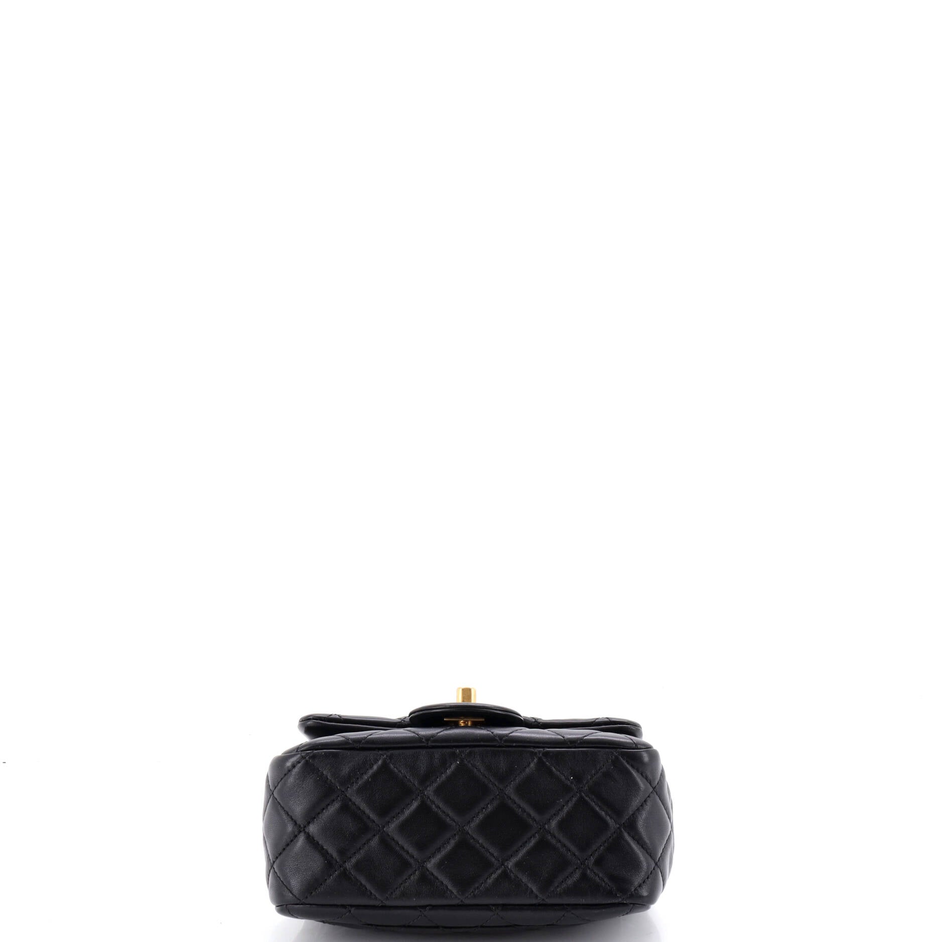 Pearl Crush Square Flap Bag Quilted Lambskin Mini