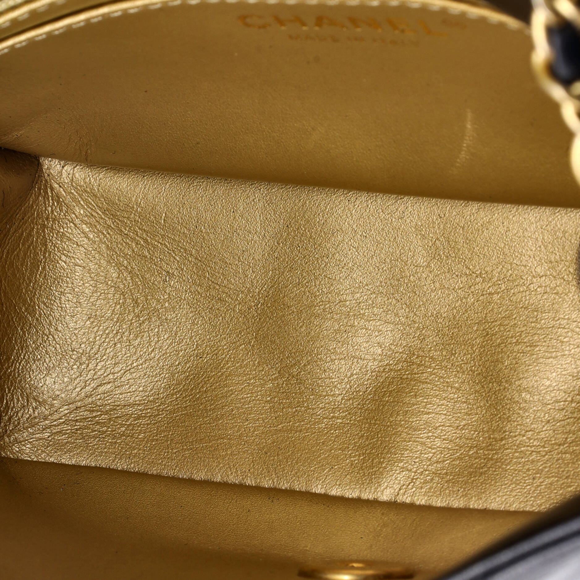 Pearl Crush Square Flap Bag Quilted Lambskin Mini