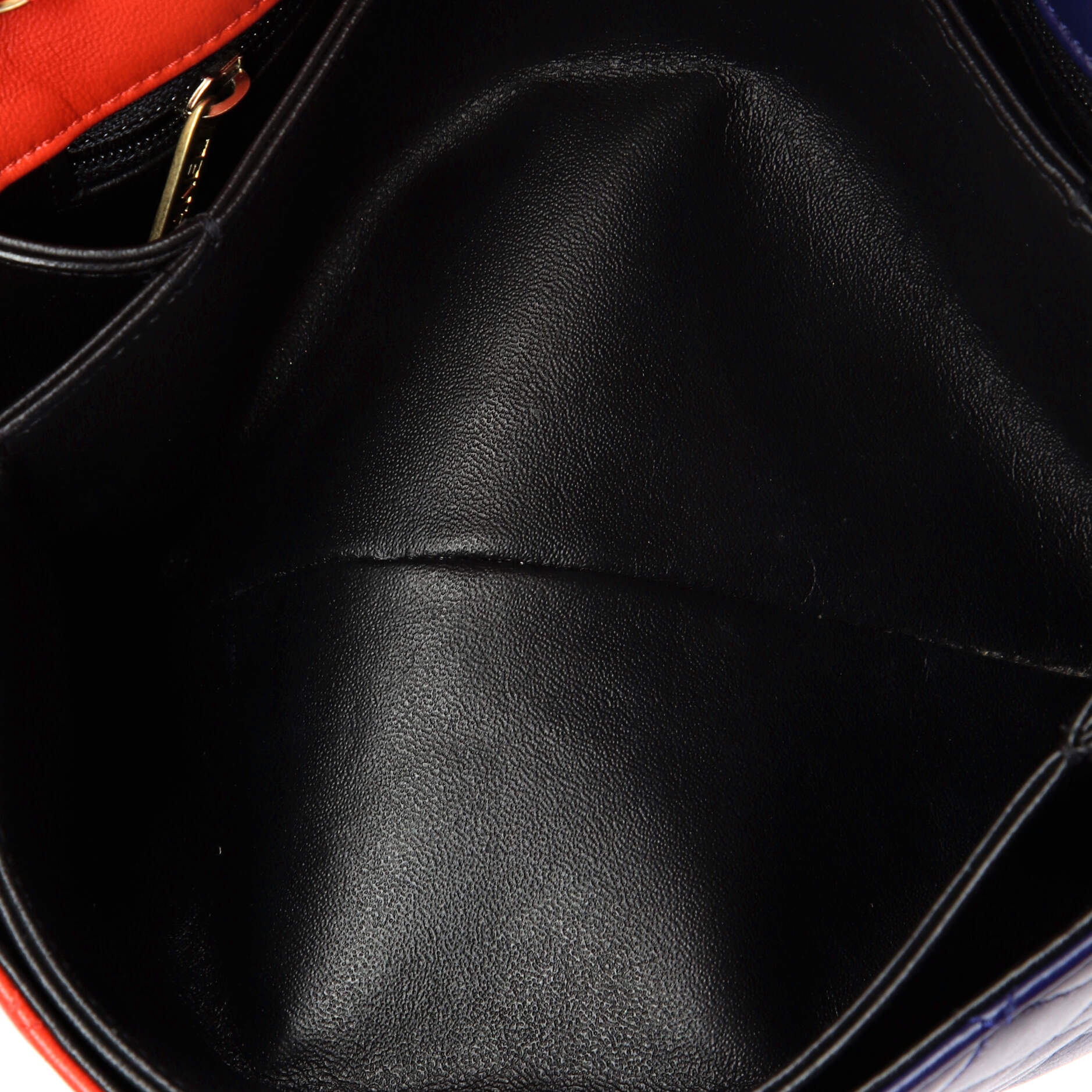 CC Clasp Chain Flap Bag Multicolor Quilted Lambskin Medium