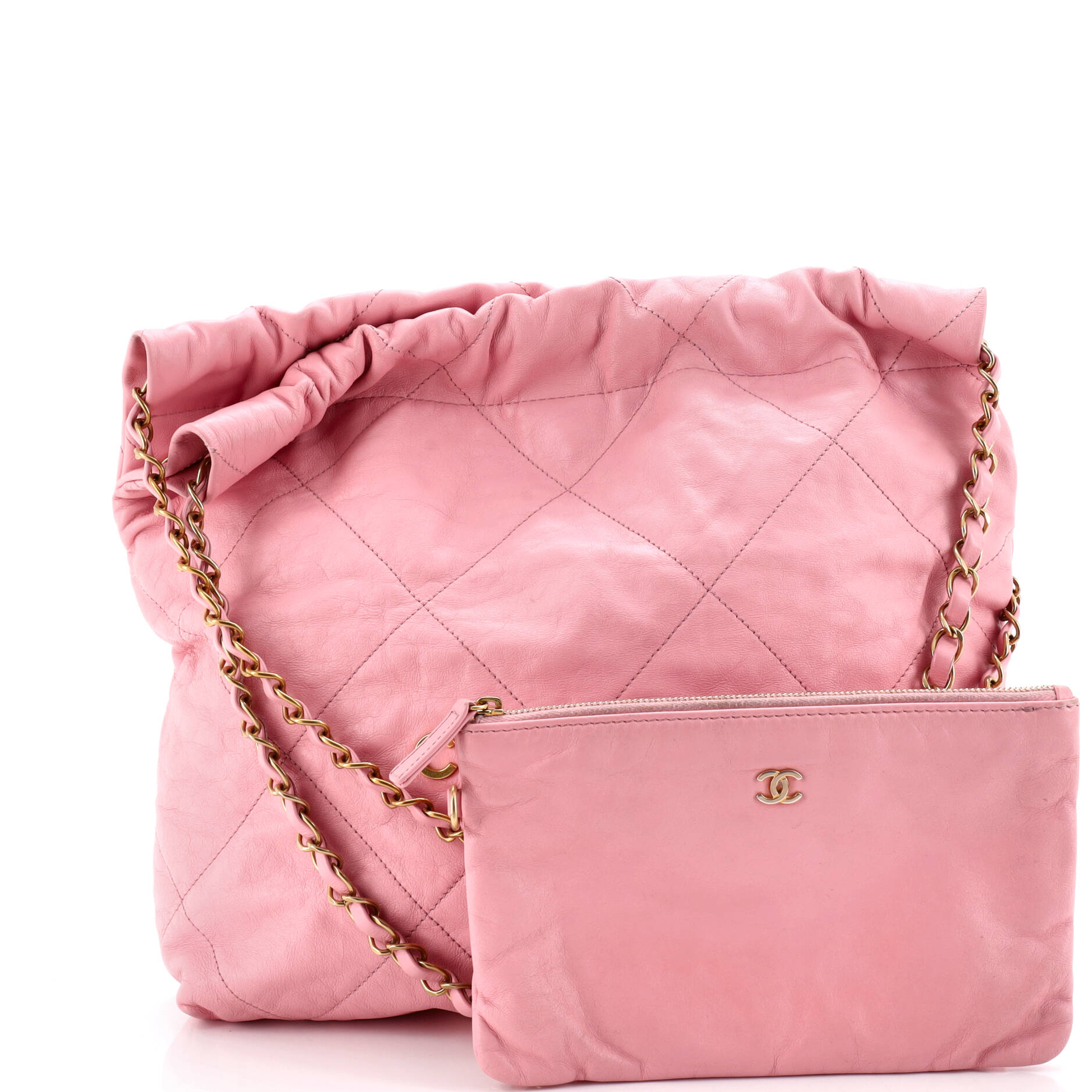 22 Chain Hobo Quilted Calfskin Small