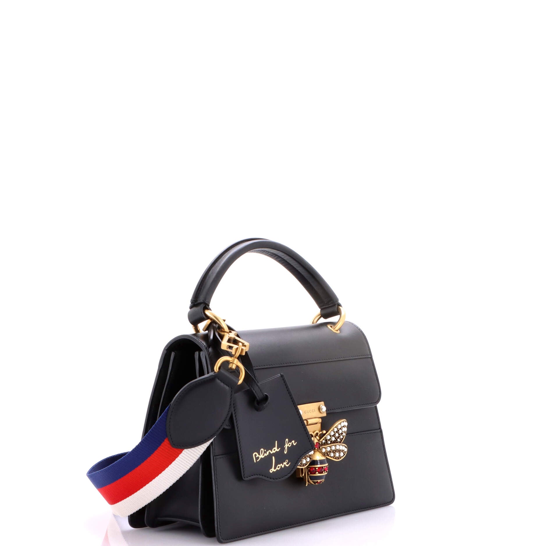 Queen Margaret Top Handle Bag Colorblock Leather Large