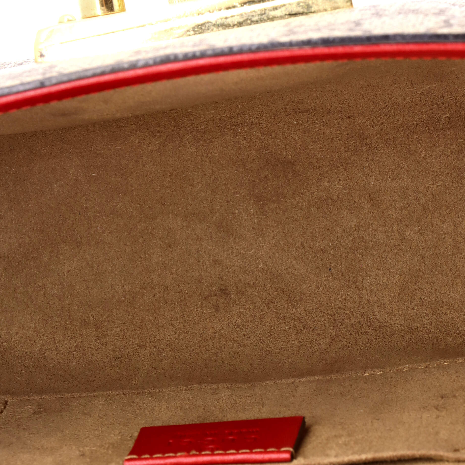 Padlock Shoulder Bag GG Coated Canvas and Leather Small