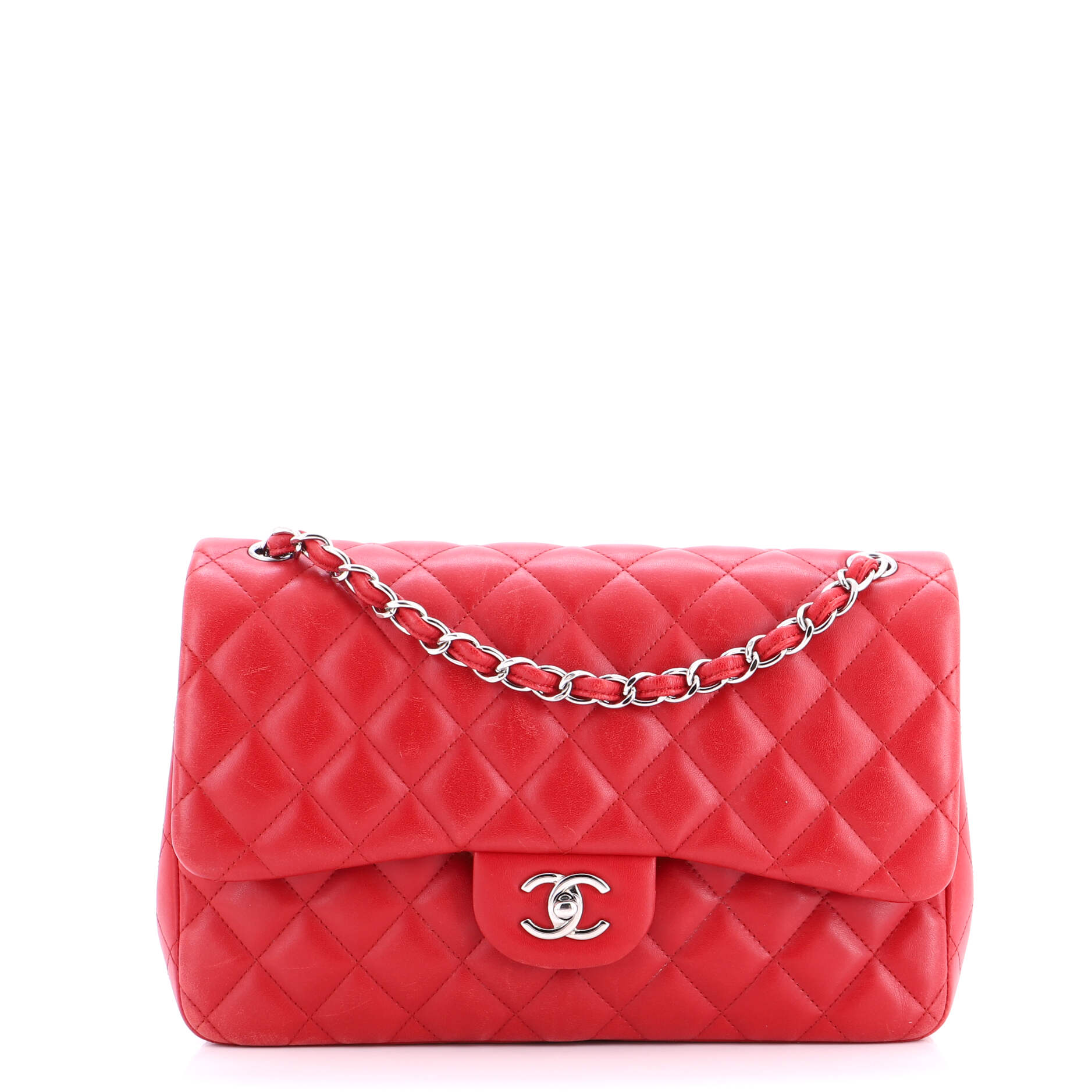 Classic Double Flap Bag Quilted Lambskin Jumbo