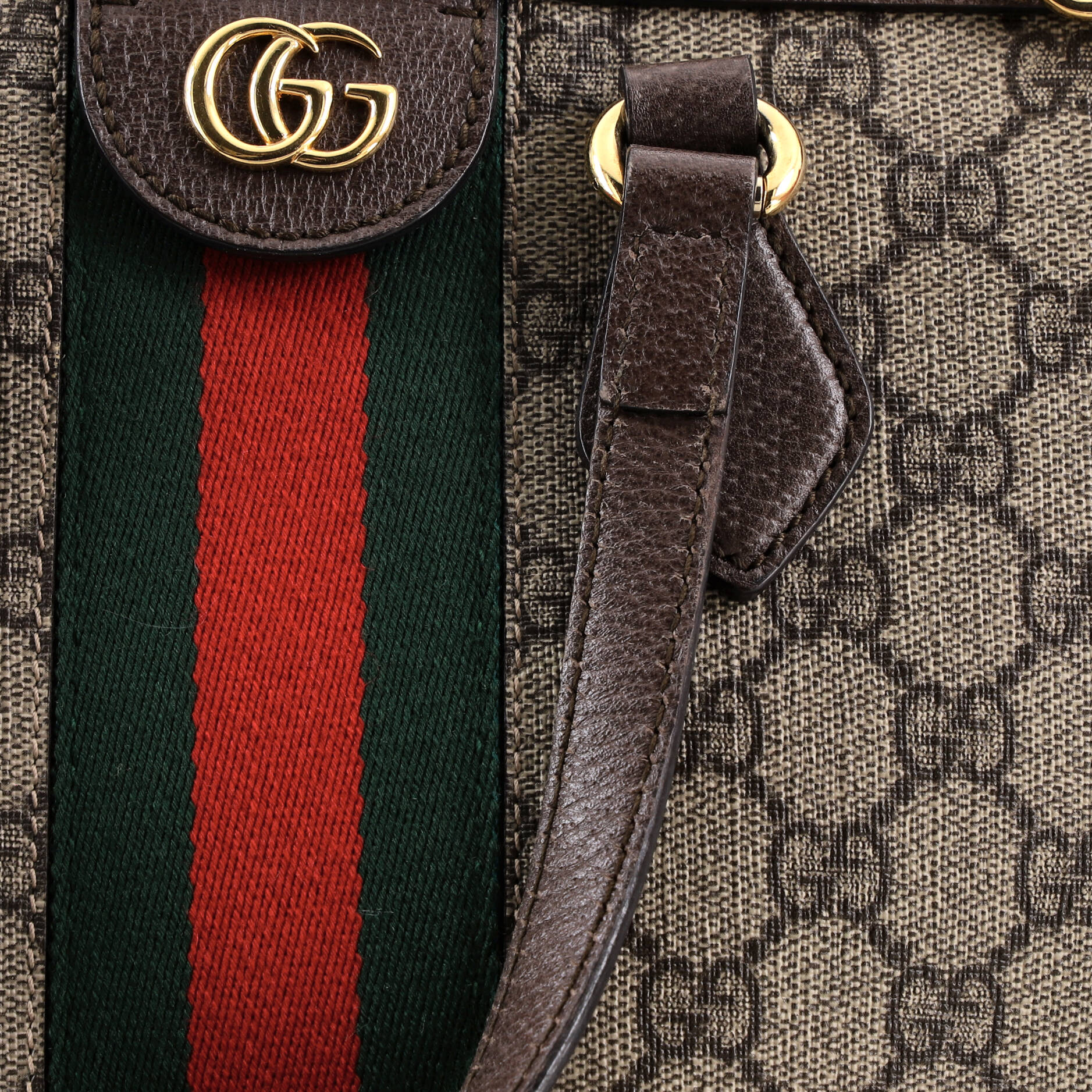 Ophidia Top Handle Tote GG Coated Canvas Medium