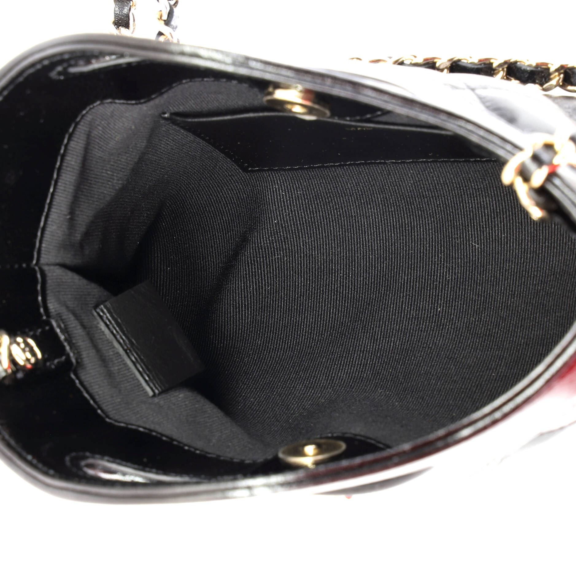 31 Shopping Bag Clutch with Chain Quilted Shiny Crumpled Calfskin Small