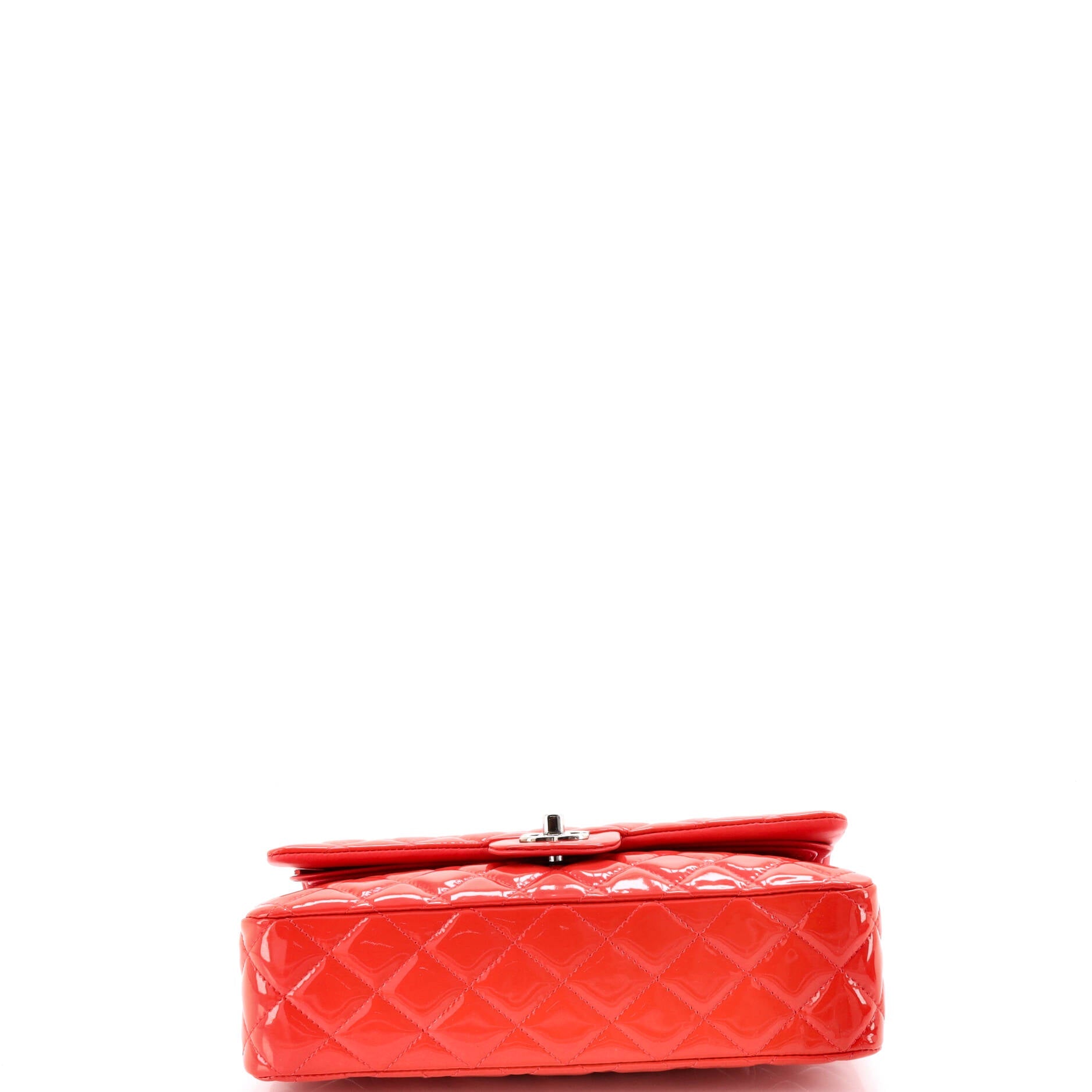 Classic Double Flap Bag Quilted Patent Medium