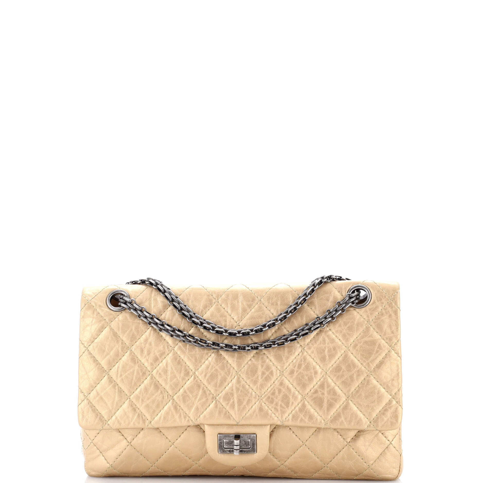 Reissue 2.55 Flap Bag Quilted Metallic Aged Calfskin 226