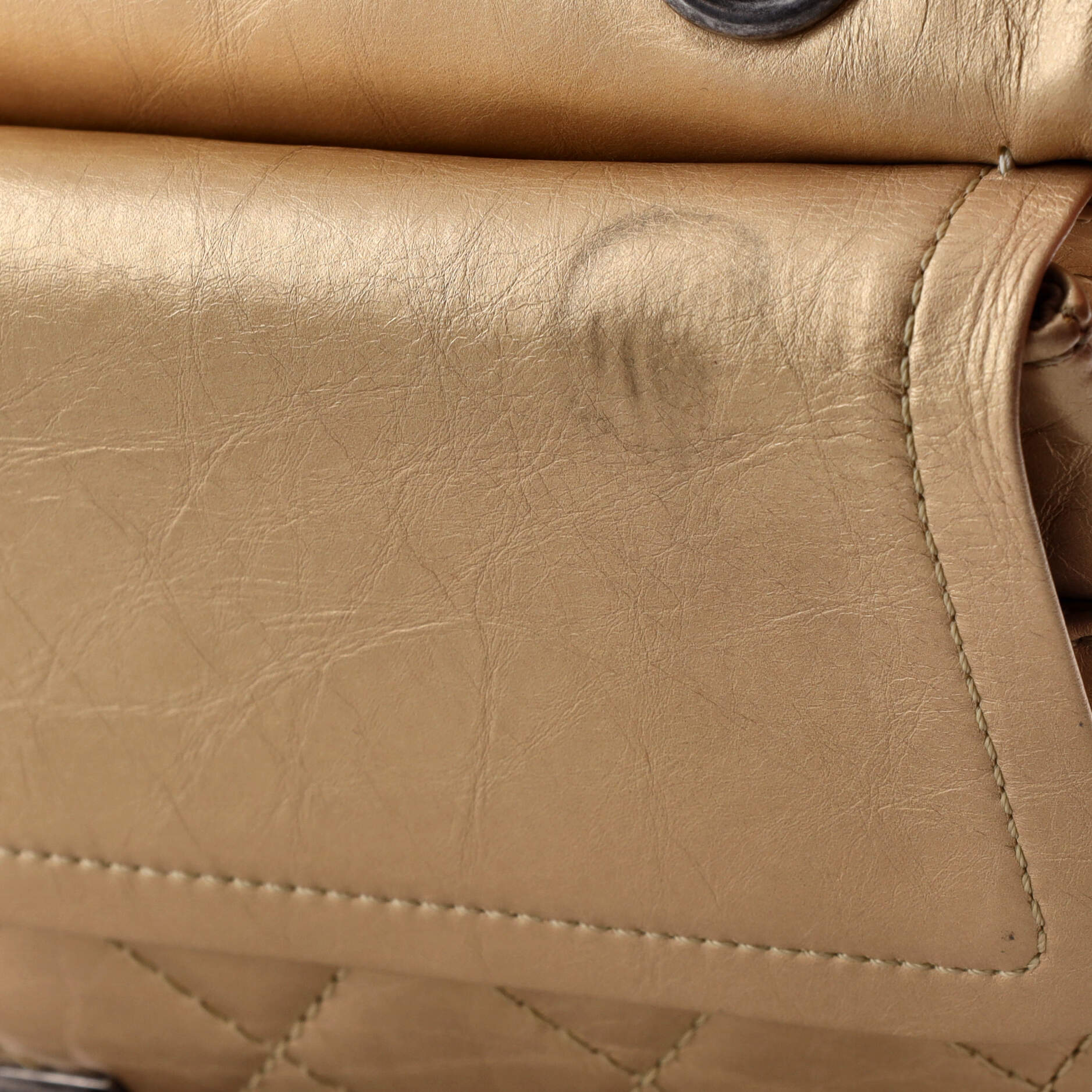 Reissue 2.55 Flap Bag Quilted Metallic Aged Calfskin 226