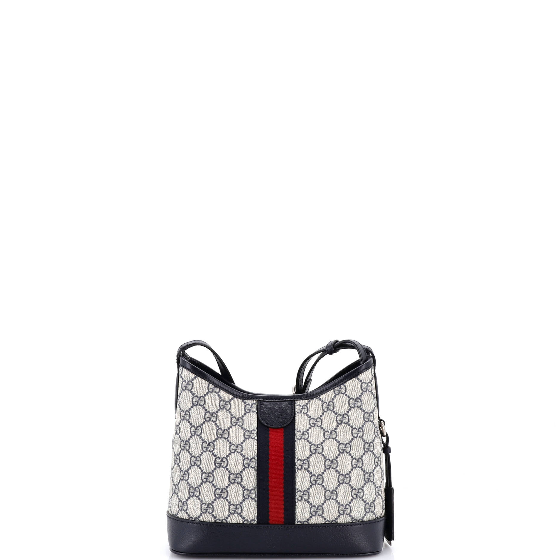 Ophidia Open Bucket Bag GG Coated Canvas with Leather Small