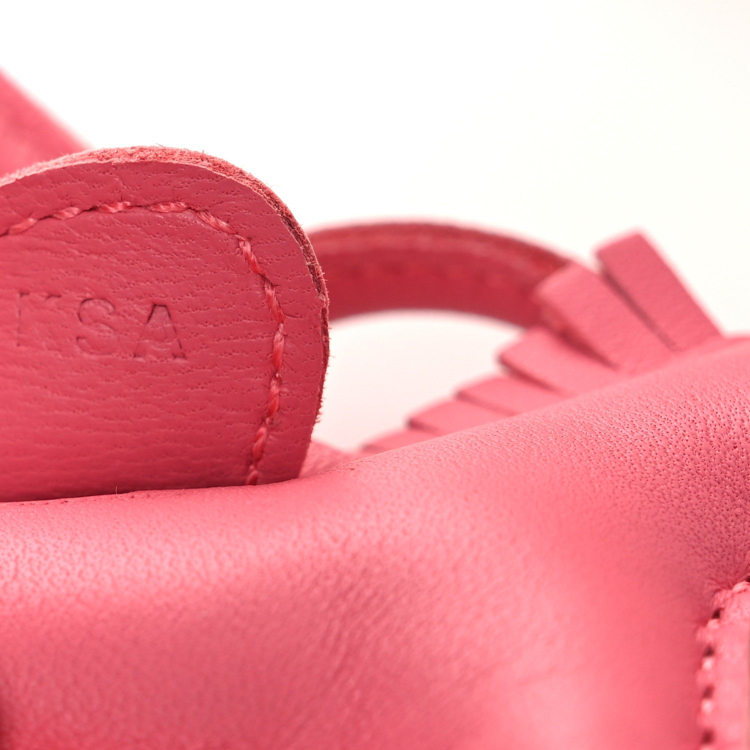 Milo Lambskin Grigri Rodeo Horse Bag Charm PM Rose Azalee