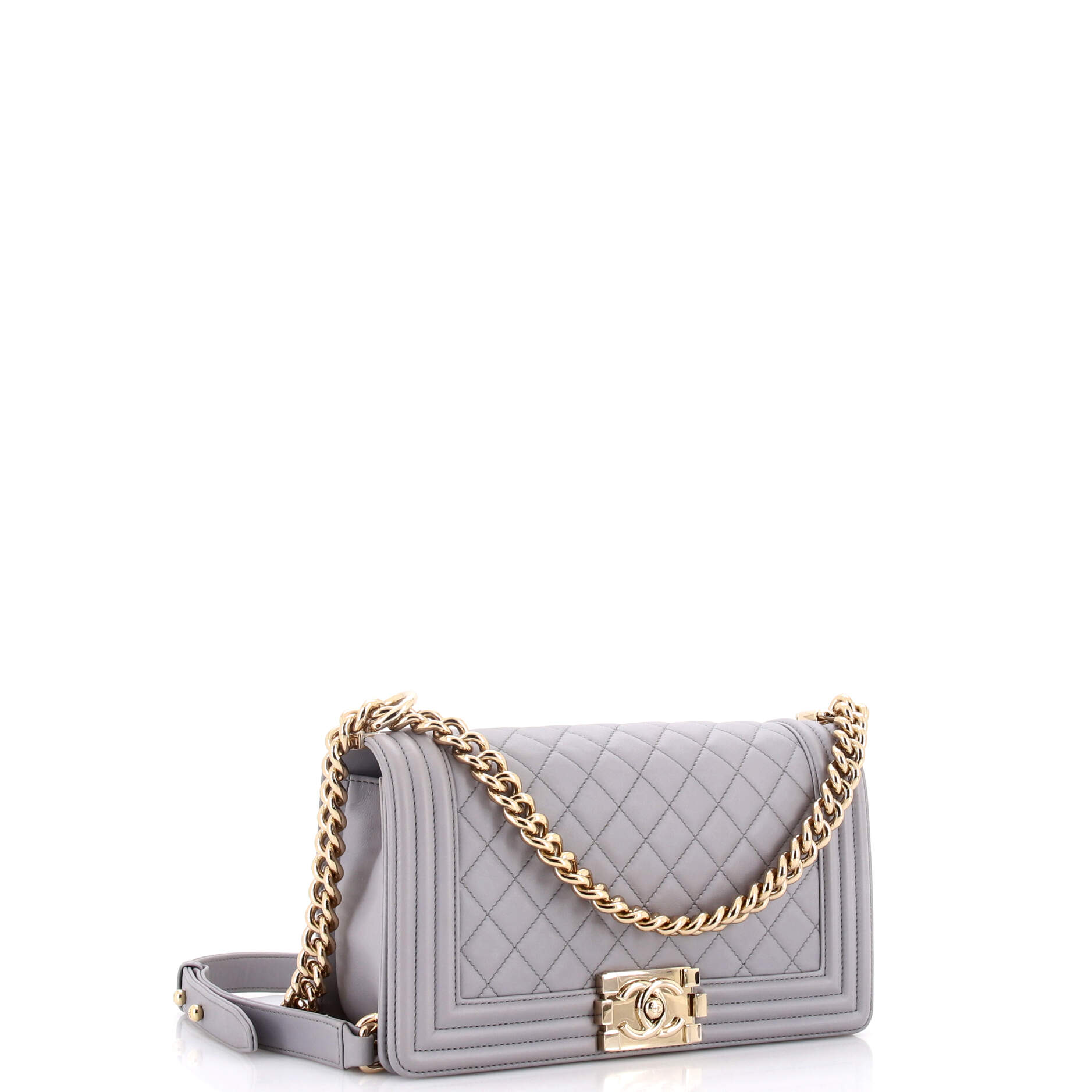 Boy Flap Bag Quilted Lambskin Old Medium