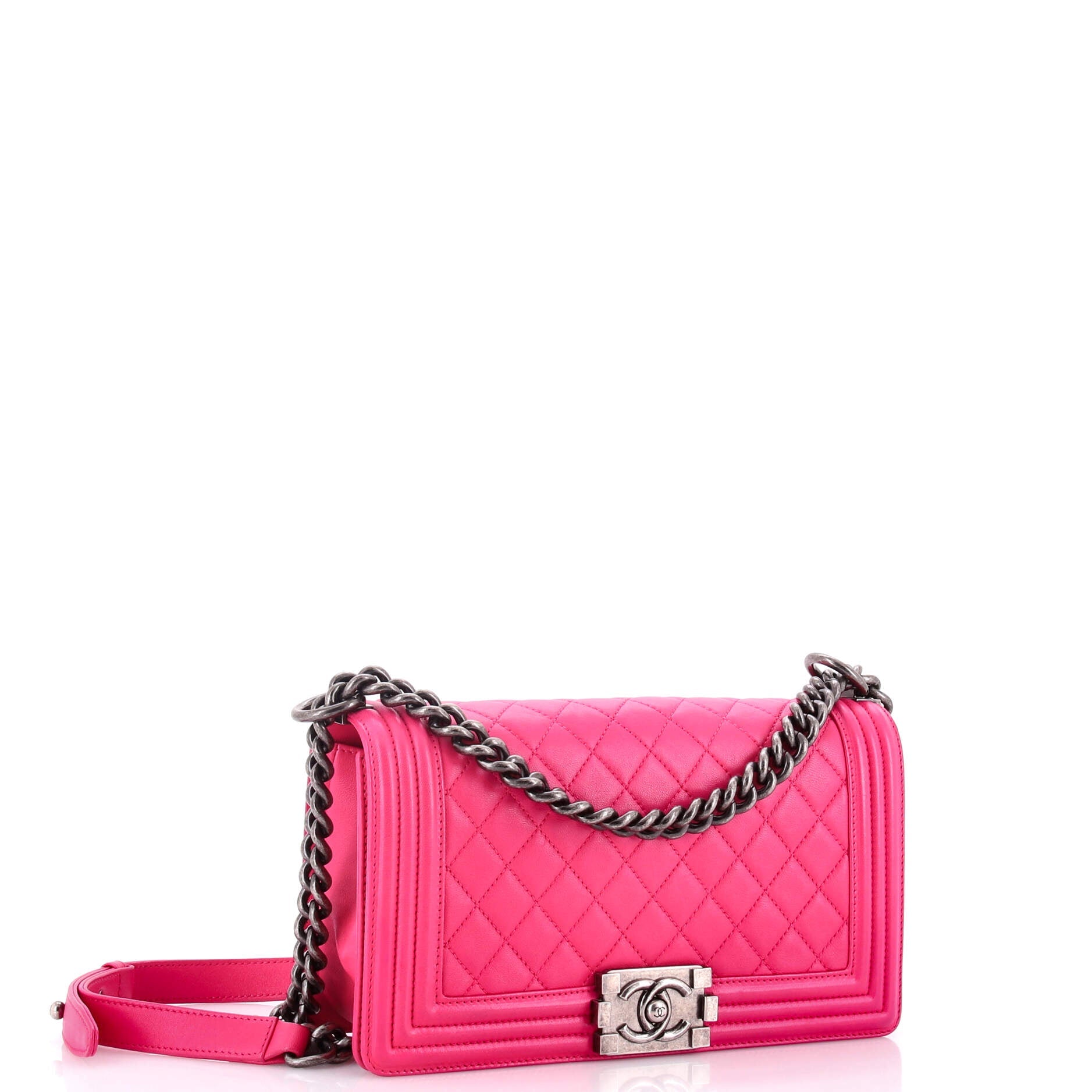 Boy Flap Bag Quilted Calfskin Old Medium
