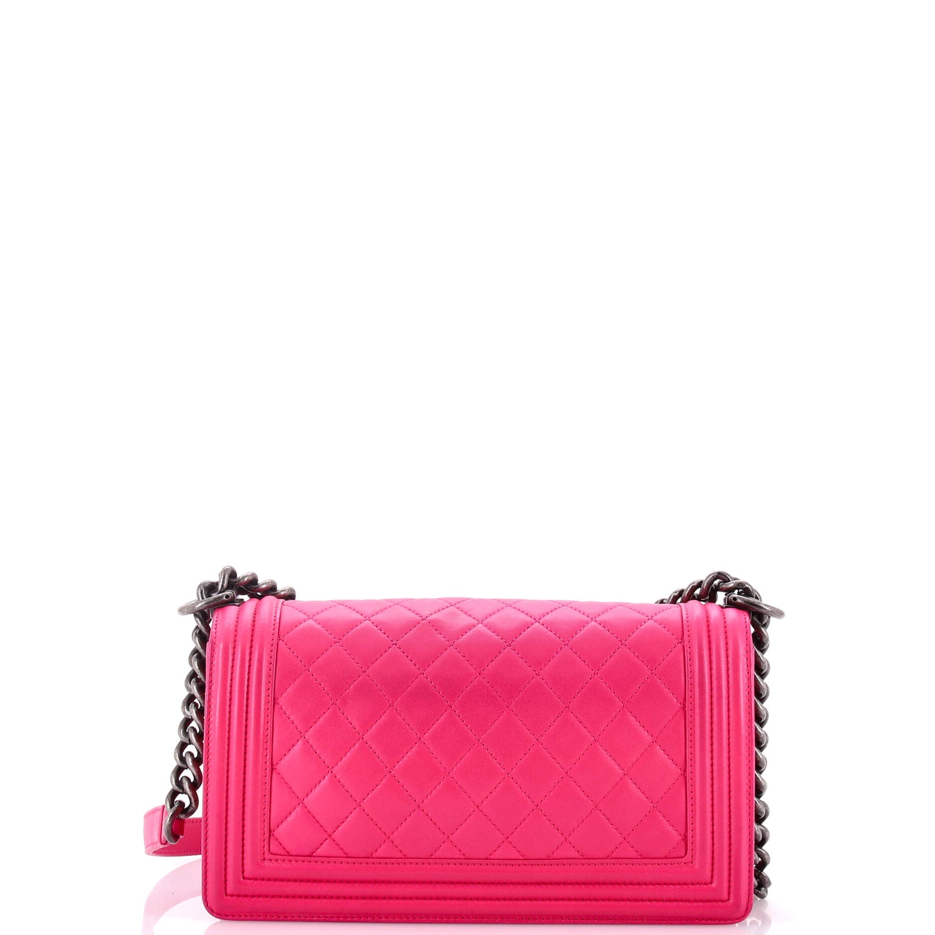 Boy Flap Bag Quilted Calfskin Old Medium
