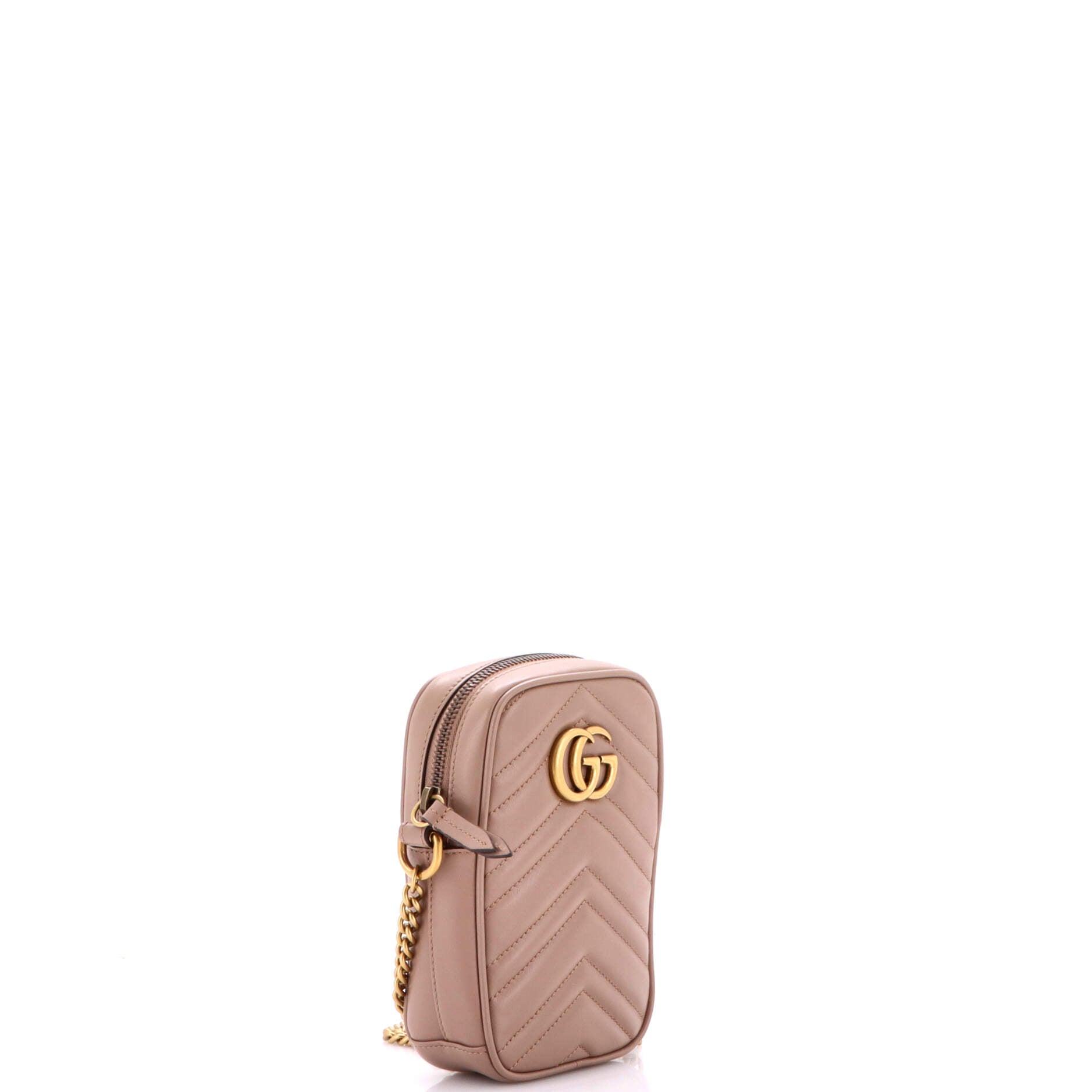 GG Marmont Vertical Phone Crossbody Bag Matelasse Leather Mini