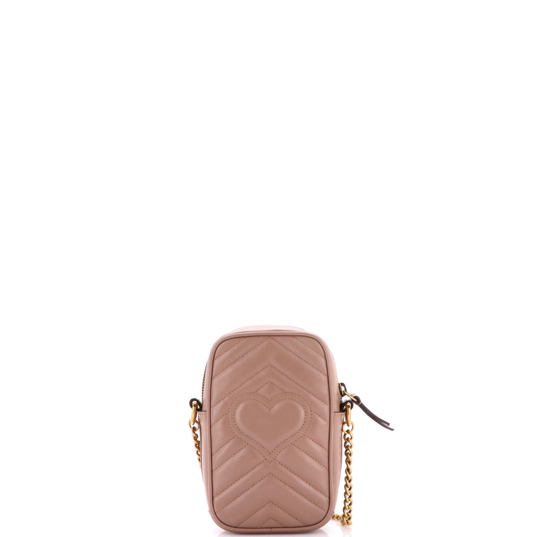GG Marmont Vertical Phone Crossbody Bag Matelasse Leather Mini