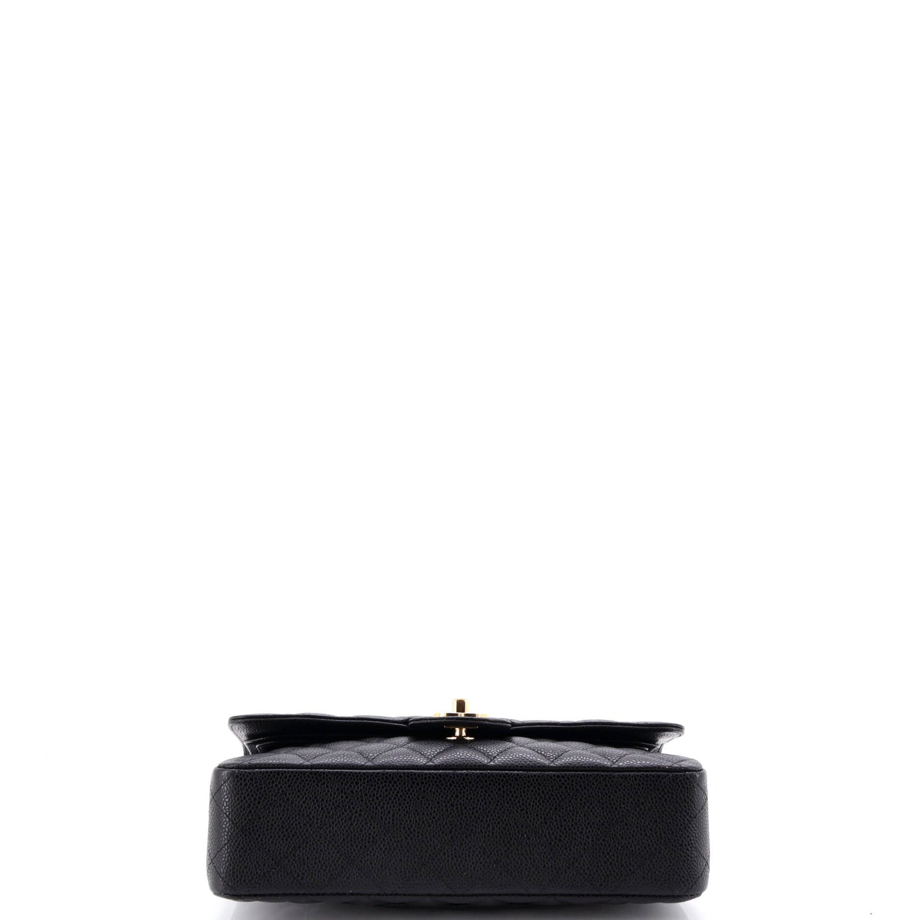 Classic Double Flap Bag Quilted Caviar Medium