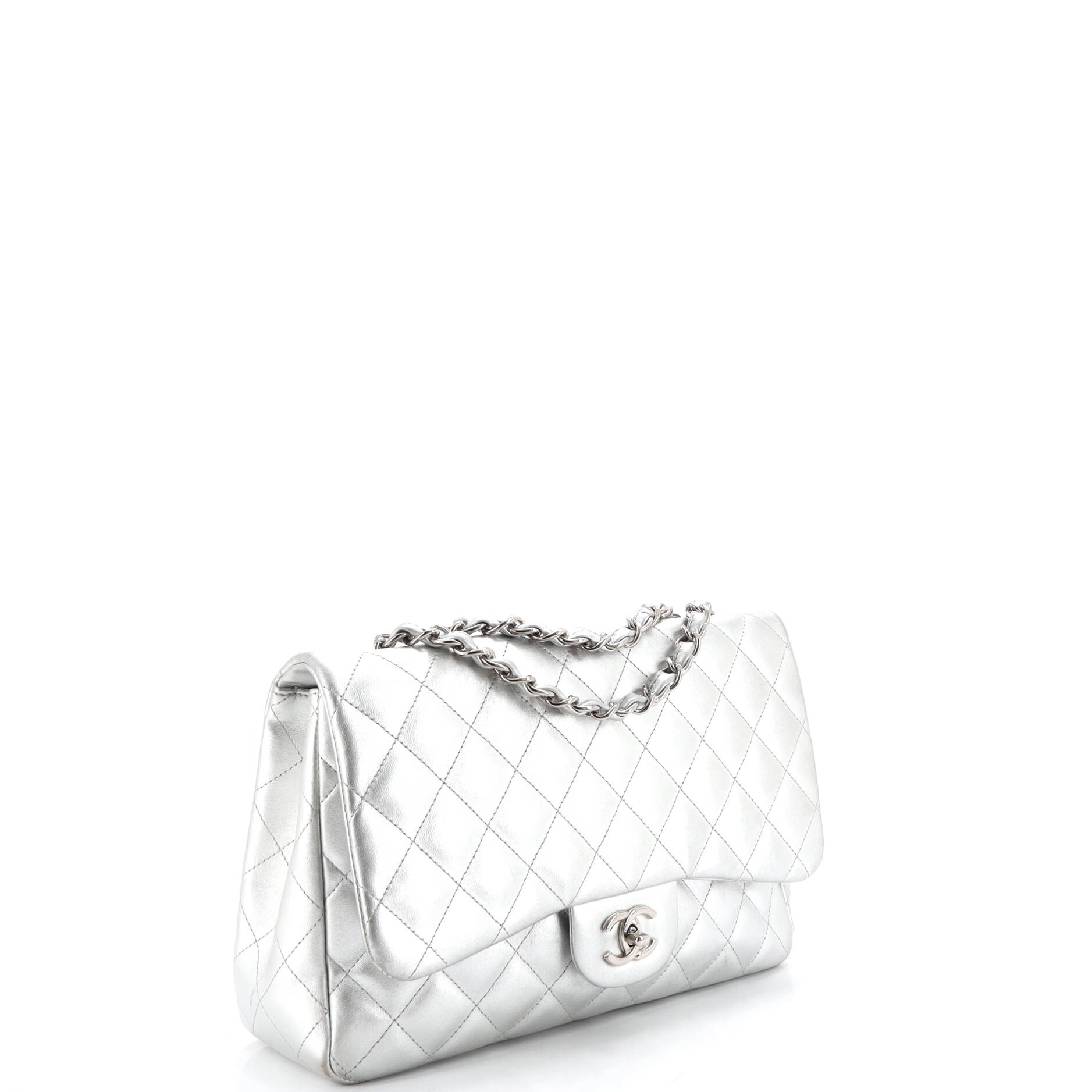 Classic Single Flap Bag Quilted Lambskin Jumbo