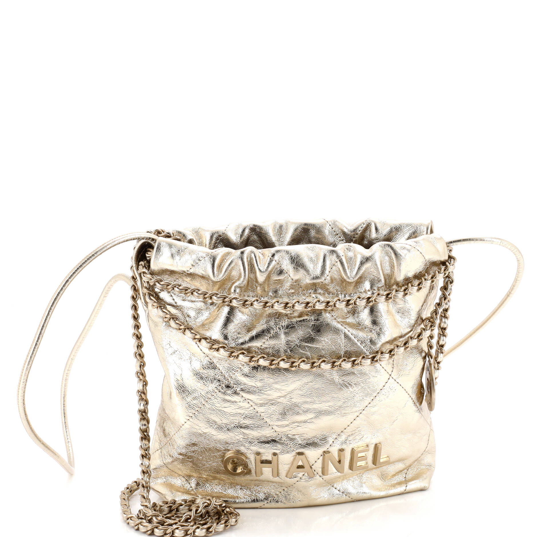22 Chain Hobo Quilted Calfskin Mini