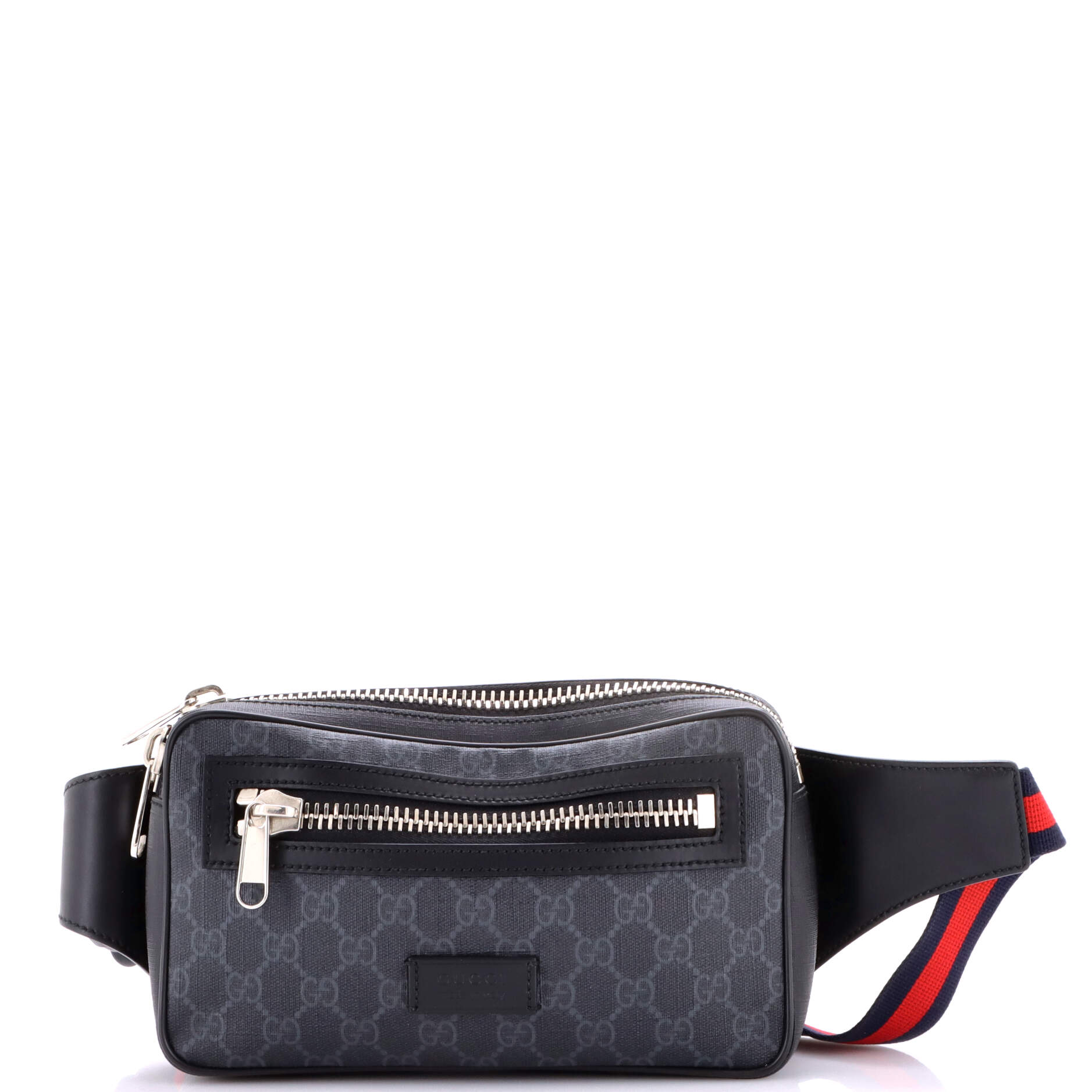 Soft Zip Belt Bag GG Coated Canvas Small