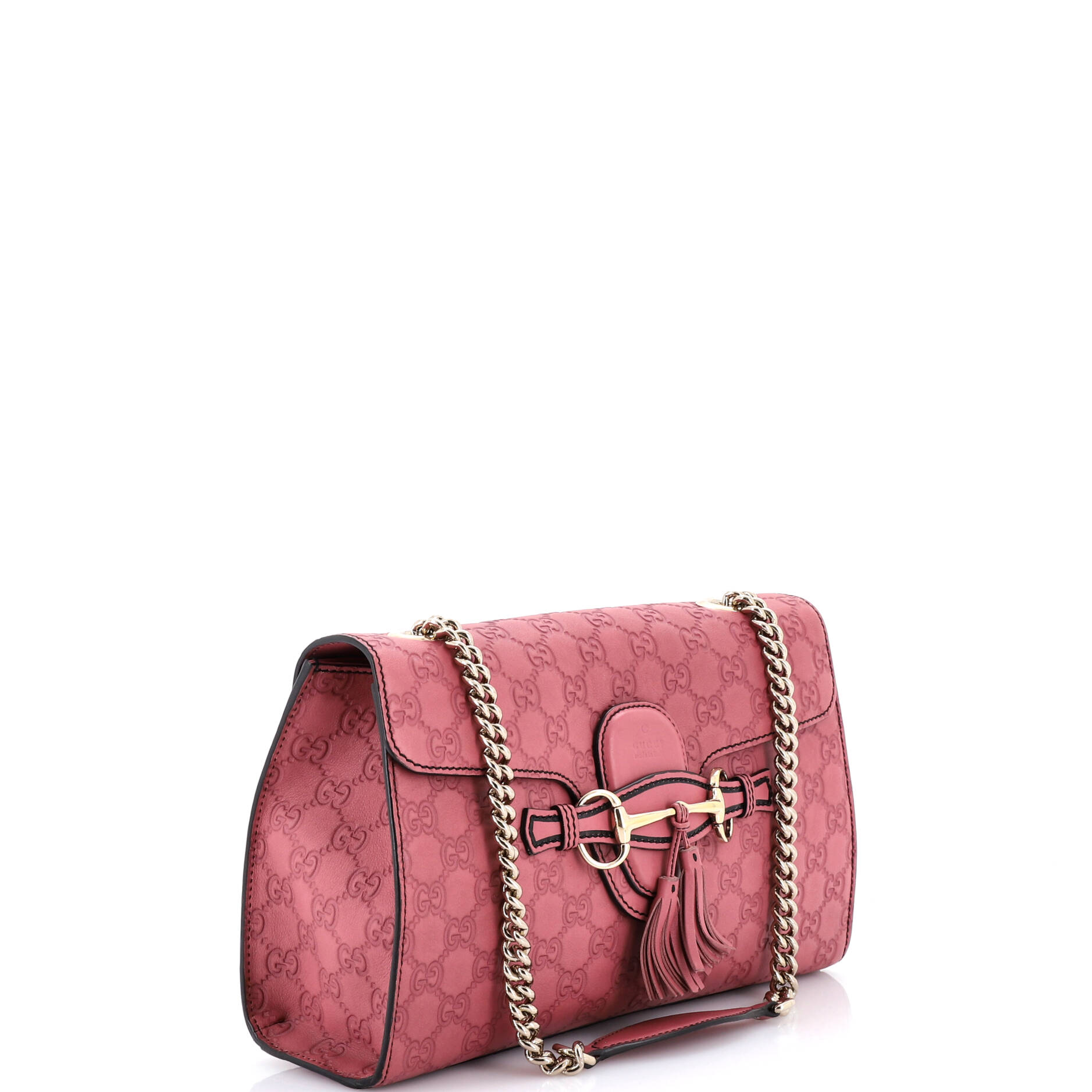 Emily Chain Flap Bag Guccissima Leather Medium