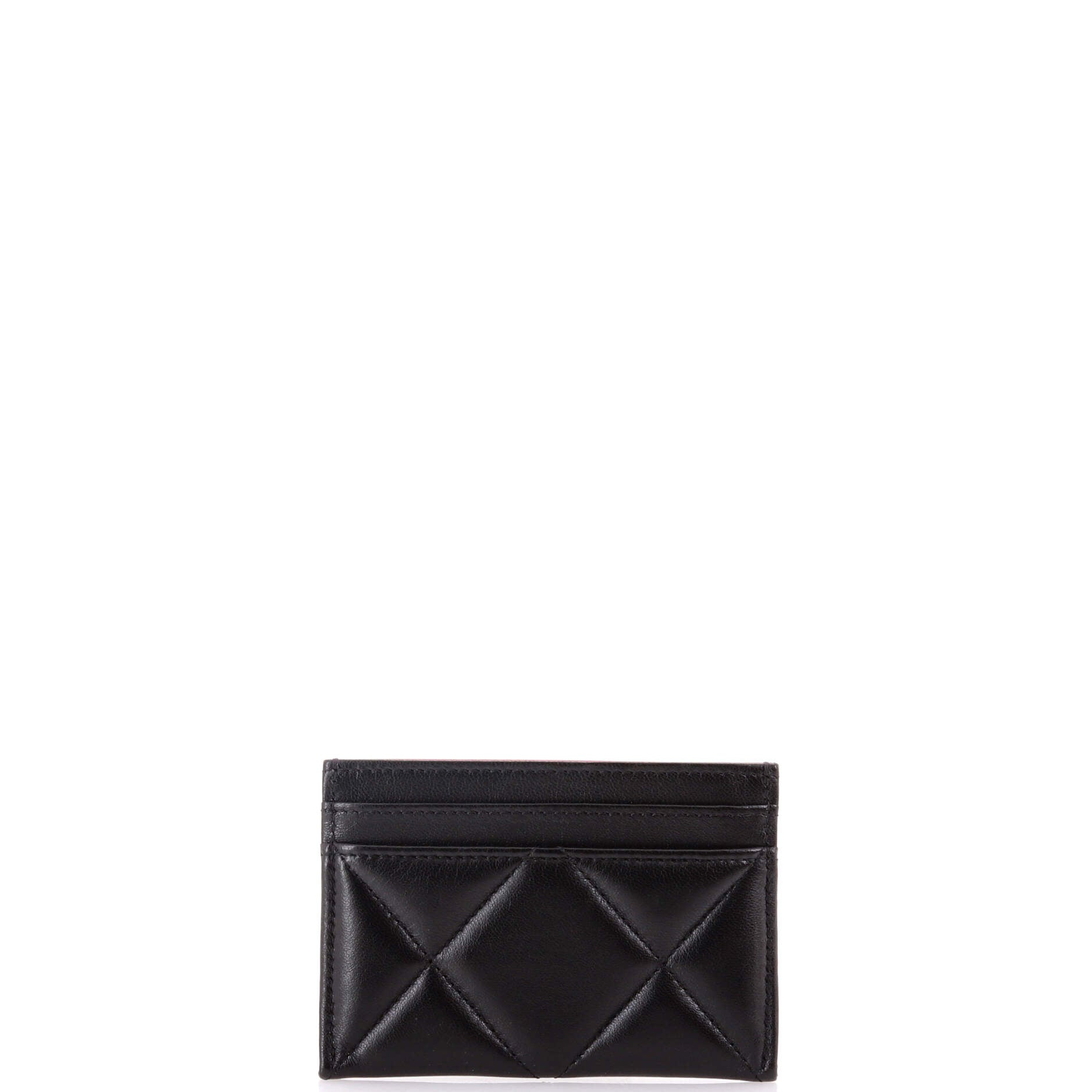 19 Card Holder Quilted Leather