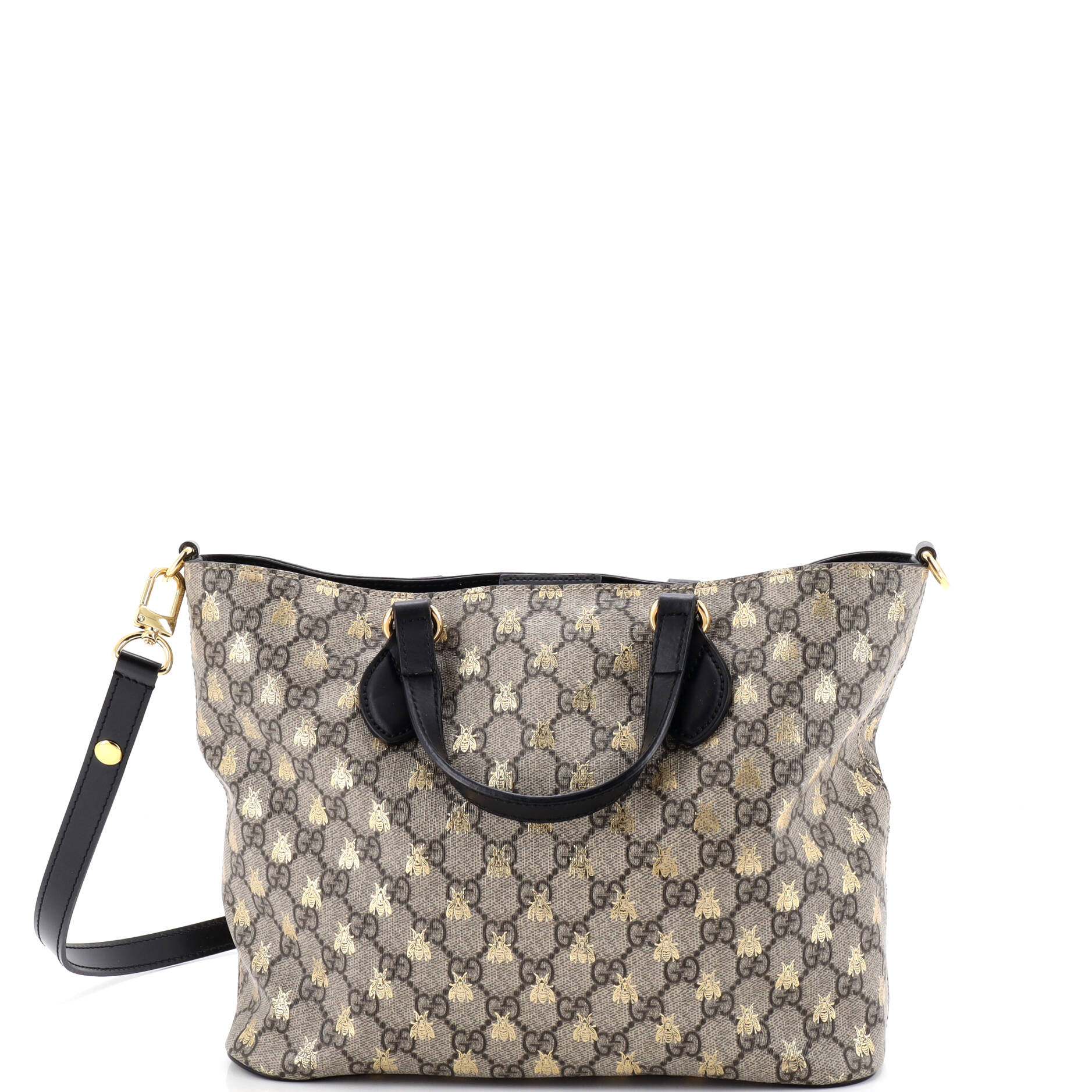 Convertible Soft Tote Printed GG Coated Canvas Small
