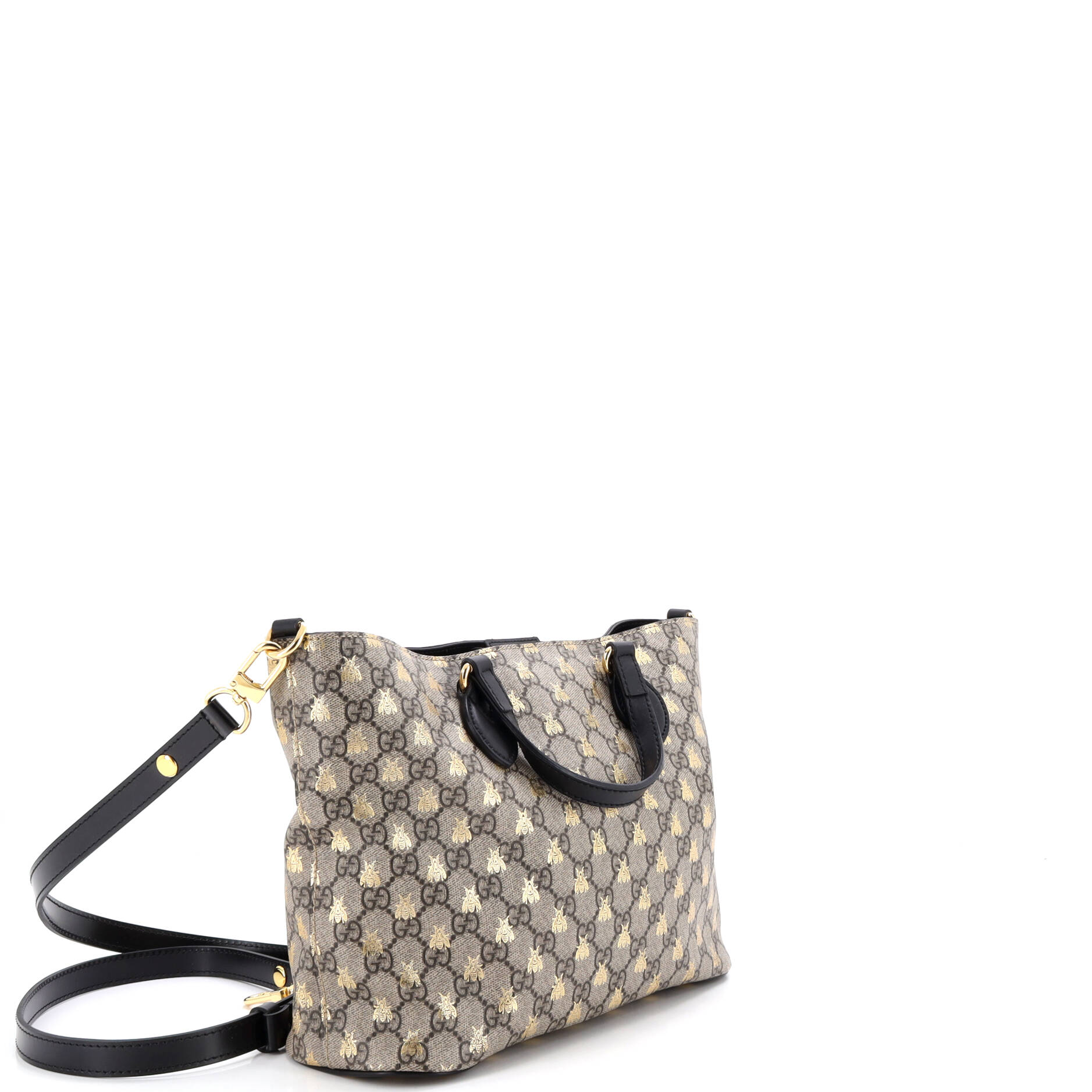 Convertible Soft Tote Printed GG Coated Canvas Small