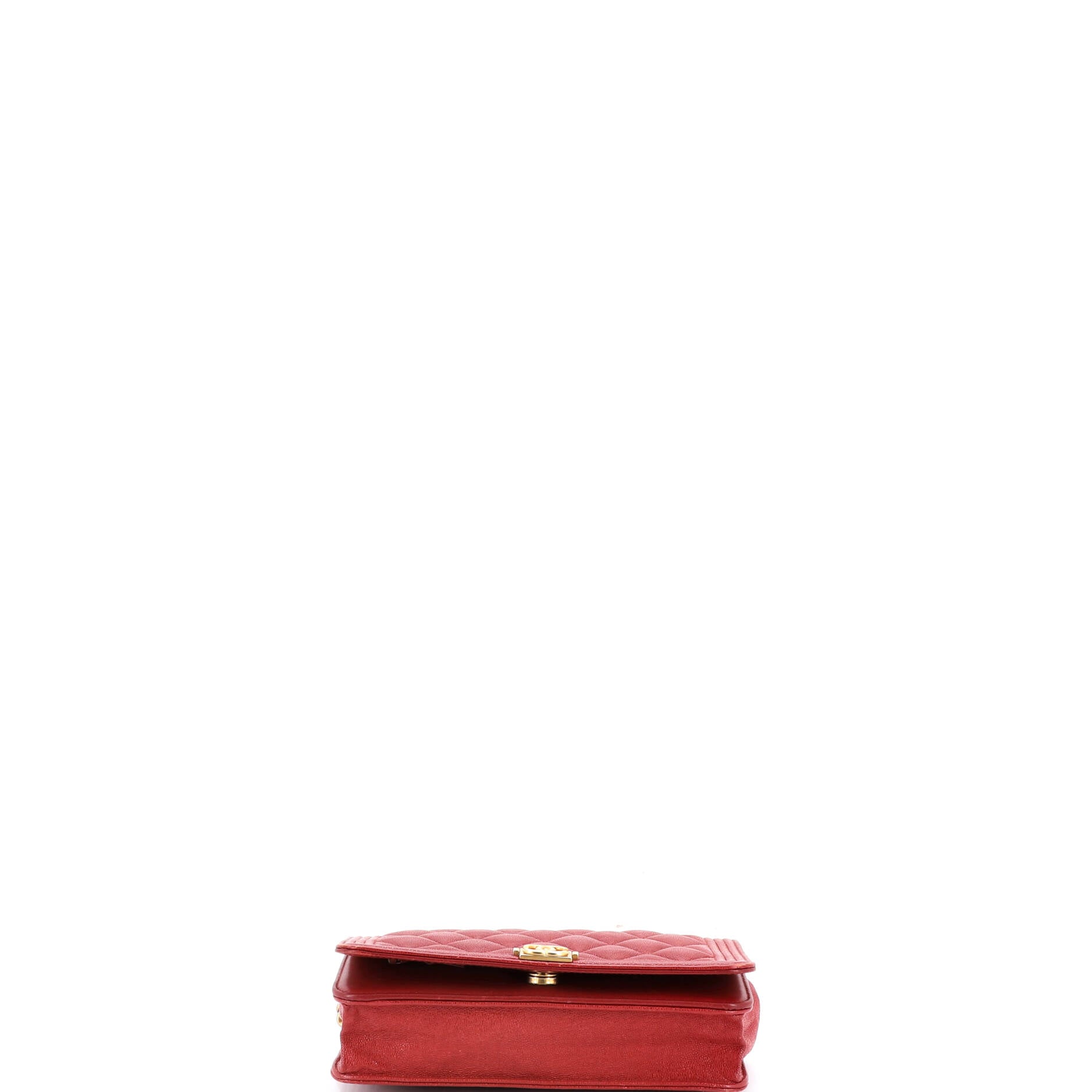 Boy Wallet on Chain Quilted Caviar