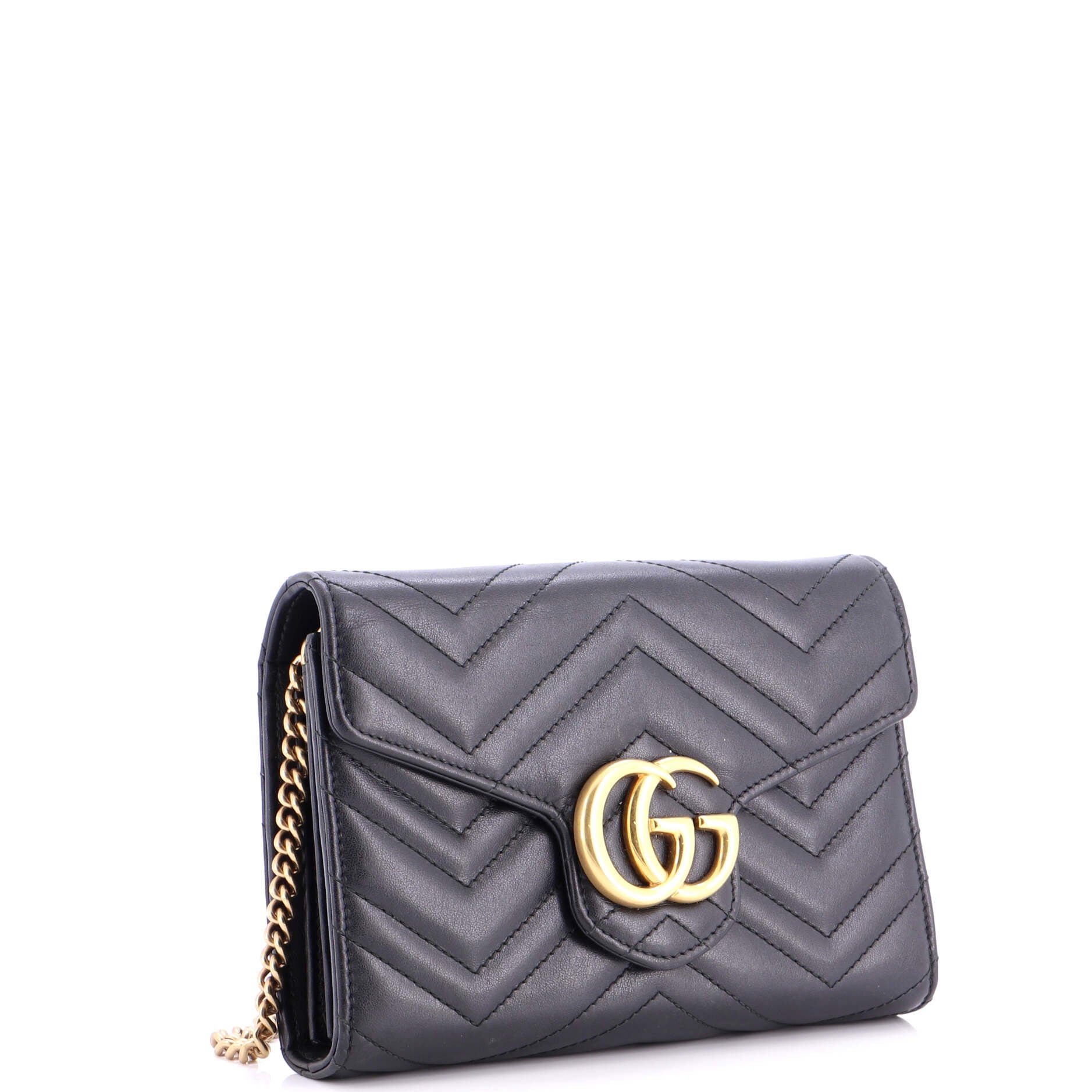 GG Marmont Chain Wallet Matelasse Leather Mini