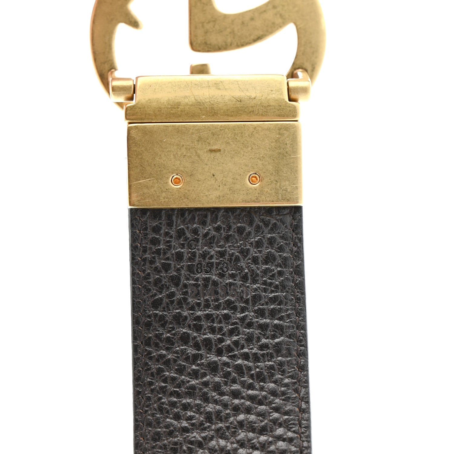 Calfskin Double G Reversible 85 34 Belt Black Cocoa