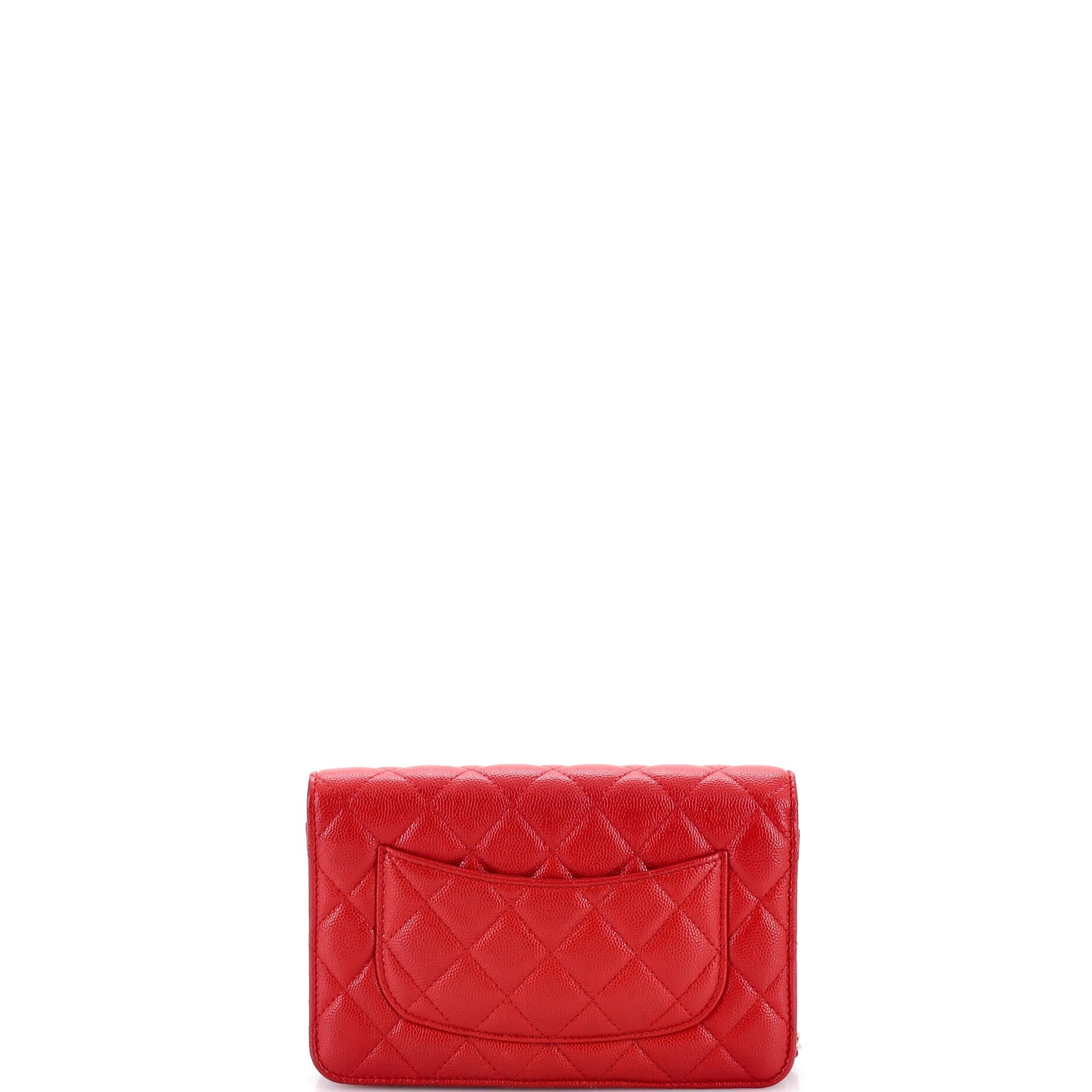 Wallet on Chain Quilted Caviar