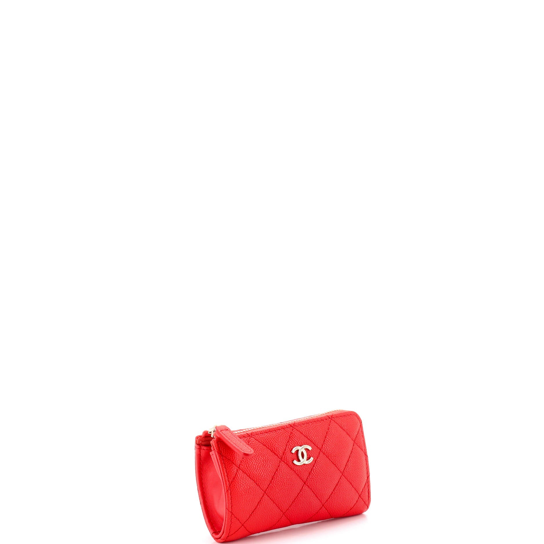 Key Pouch Quilted Caviar