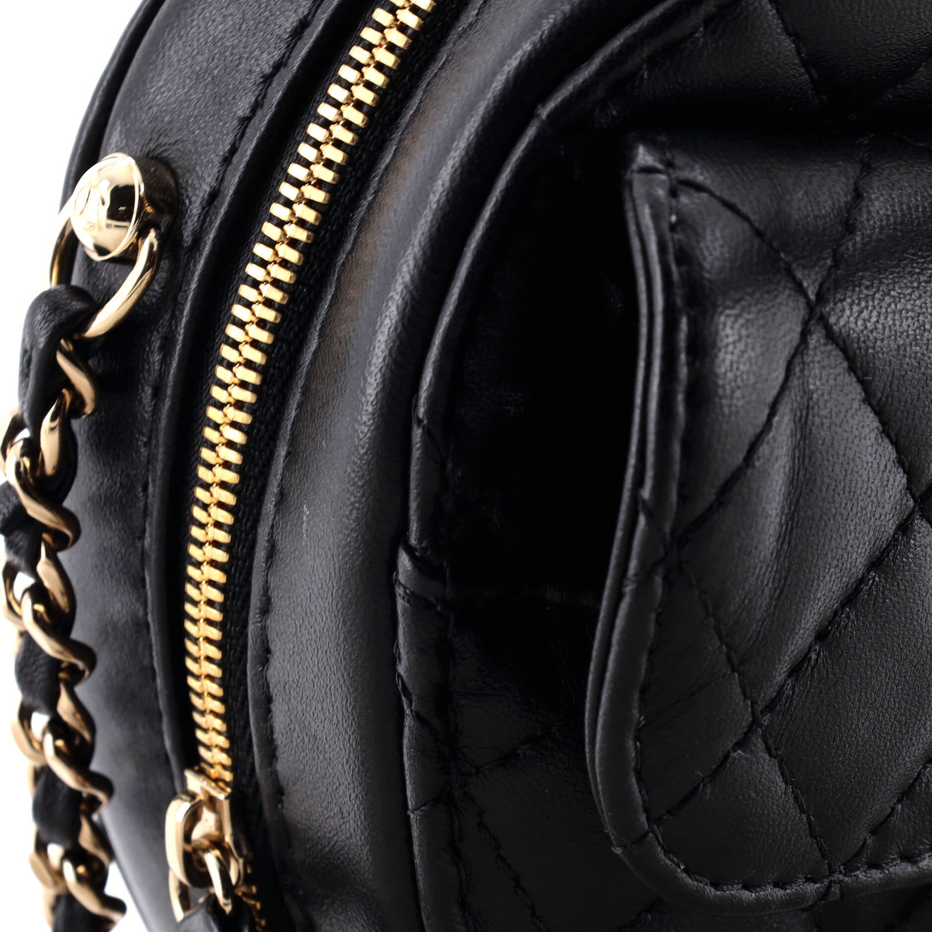 CC in Love Heart Bag Quilted Lambskin