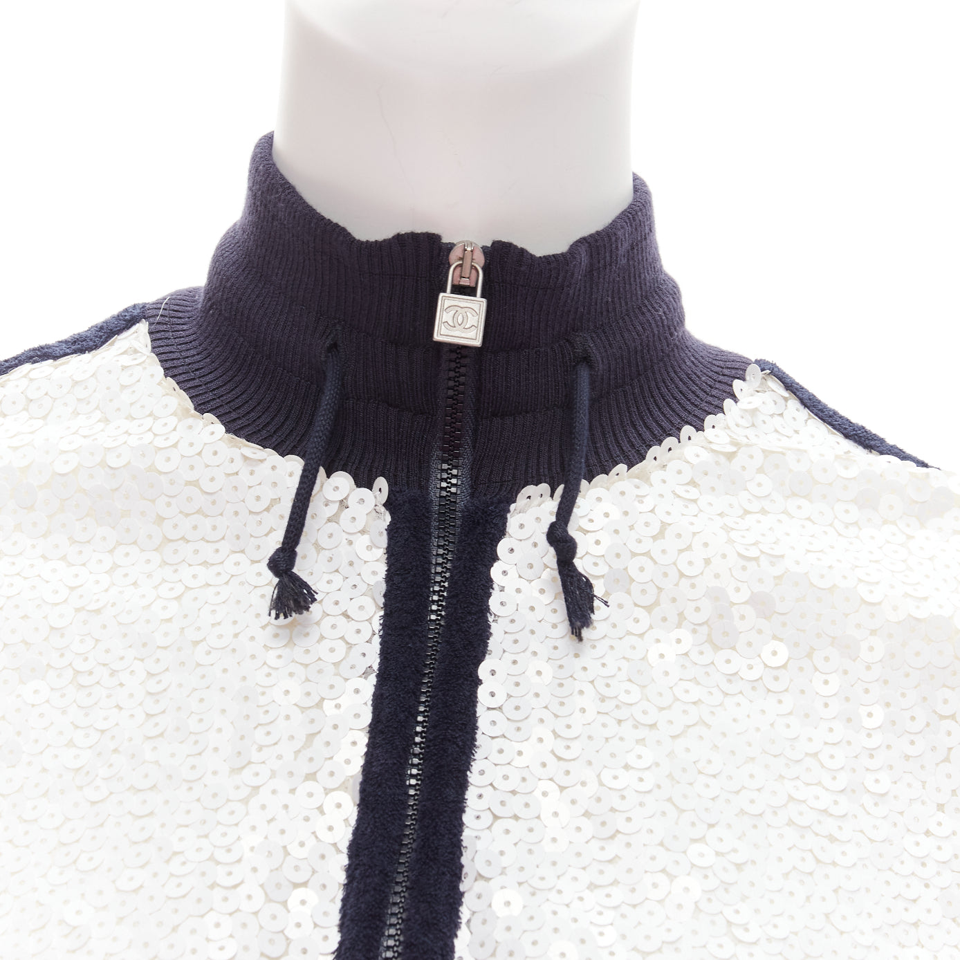 Women's Chanel sequins trim track jacket