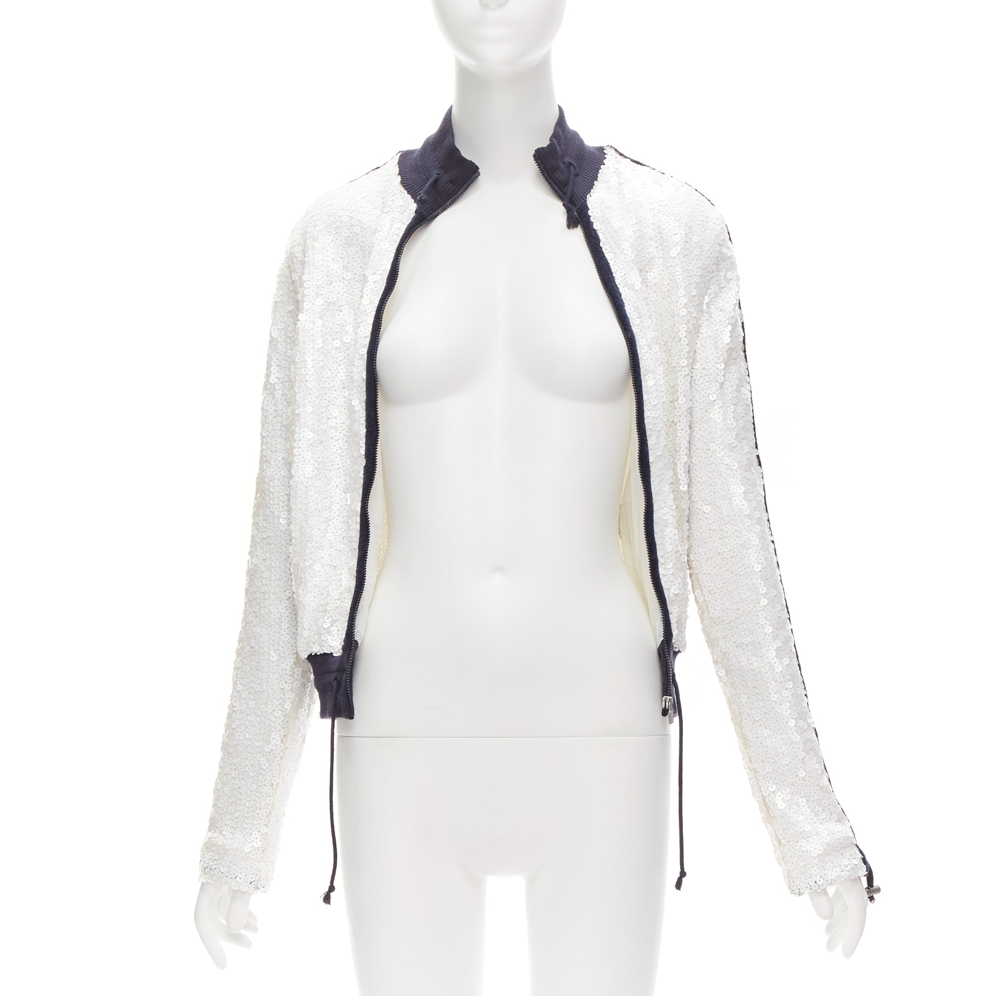 Women's Chanel sequins trim track jacket