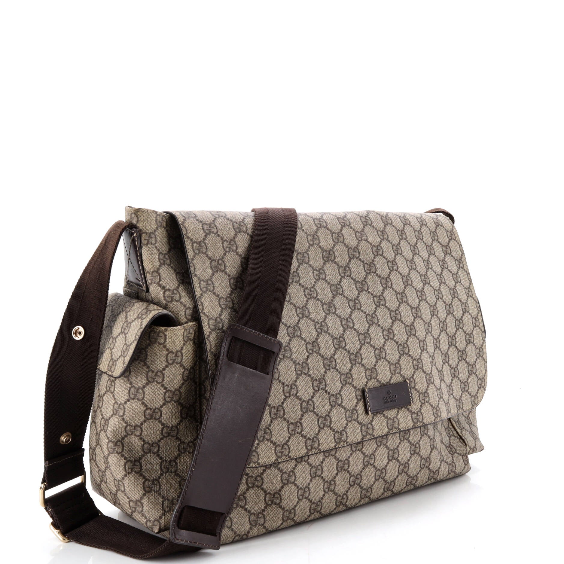Diaper Bag GG Coated Canvas