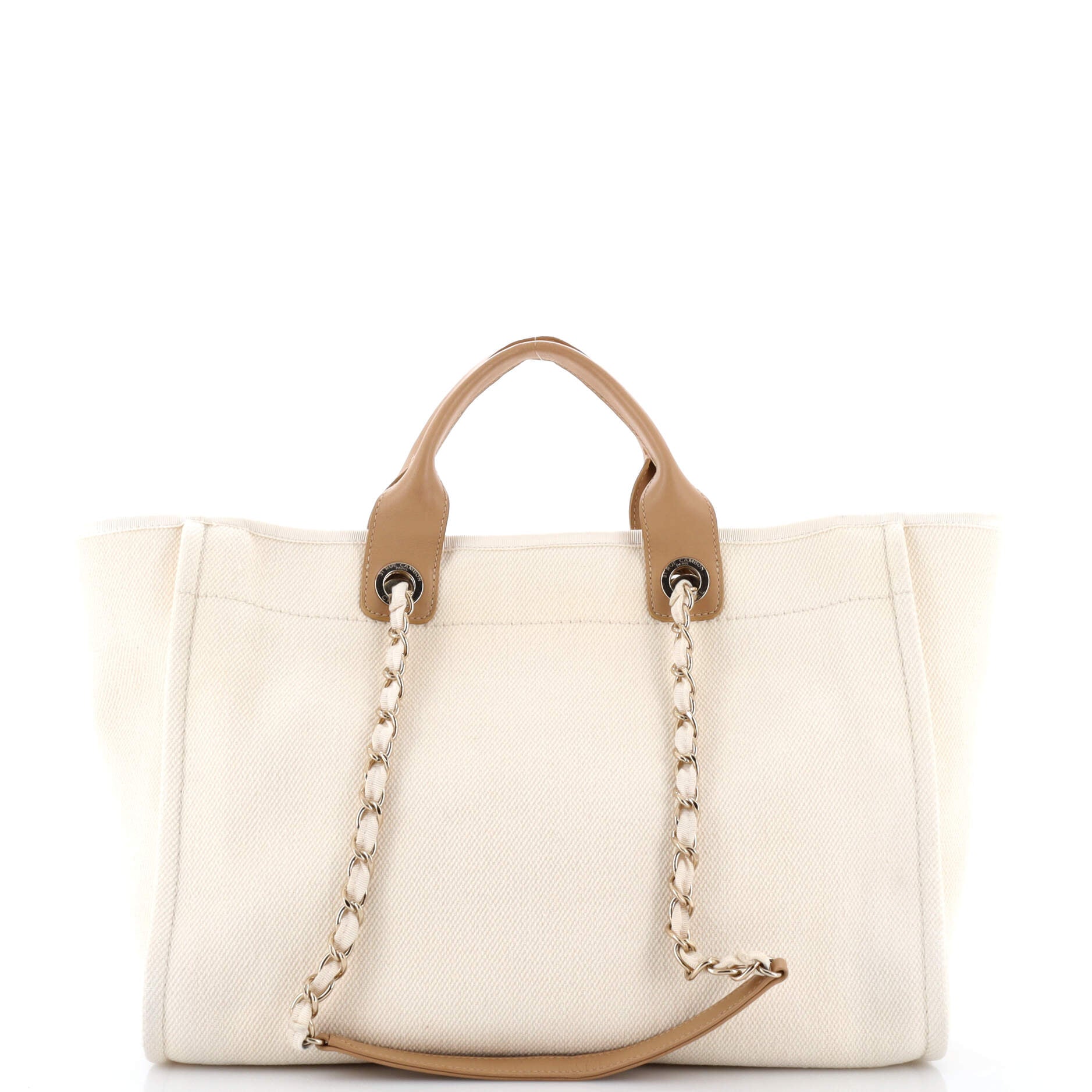 Deauville Tote Pearl Embellished Canvas Medium