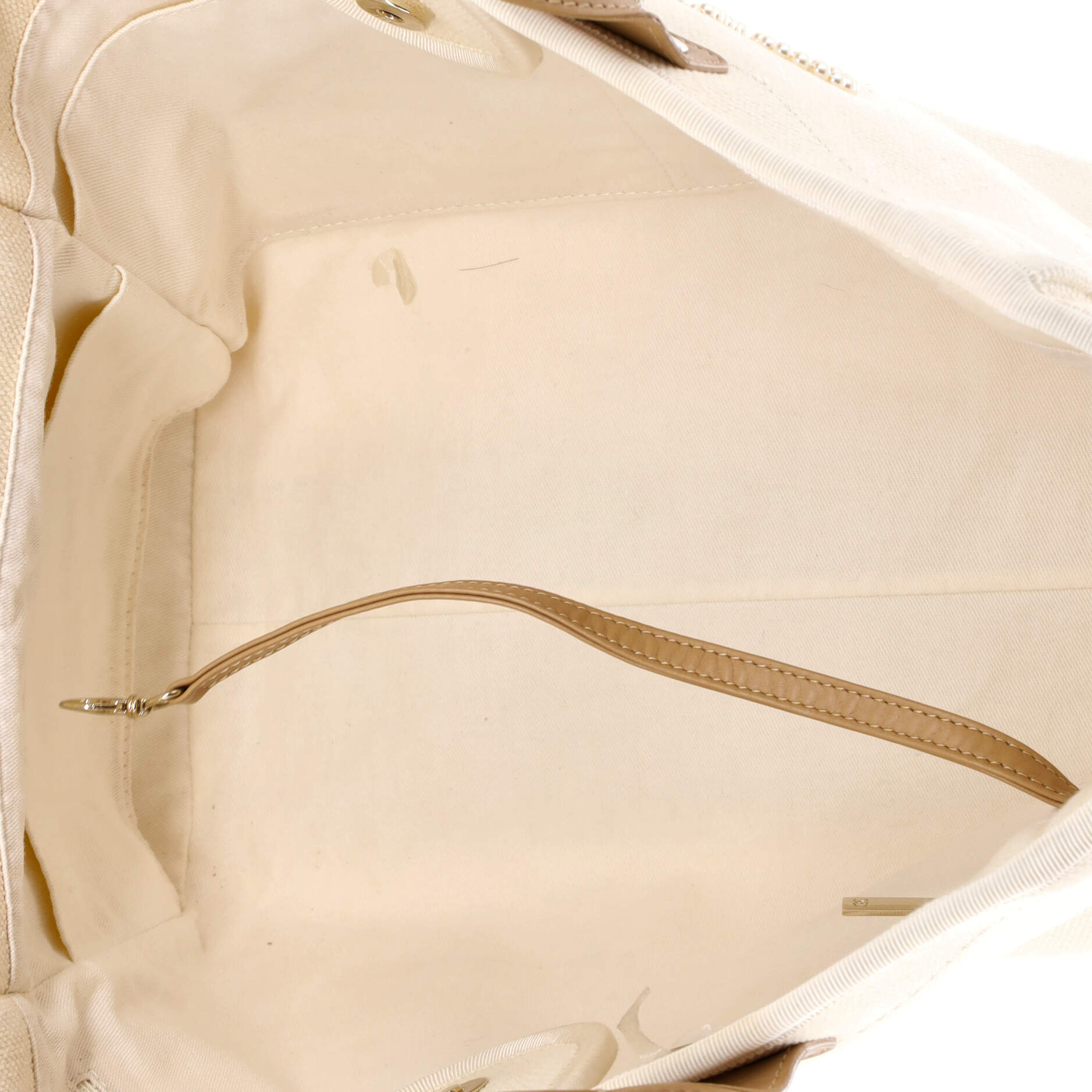 Deauville Tote Pearl Embellished Canvas Medium