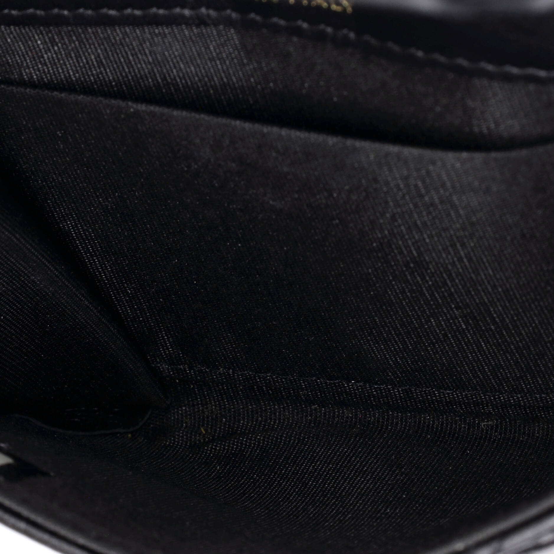 Card Holder with Padded Chain Strap Quilted Lambskin