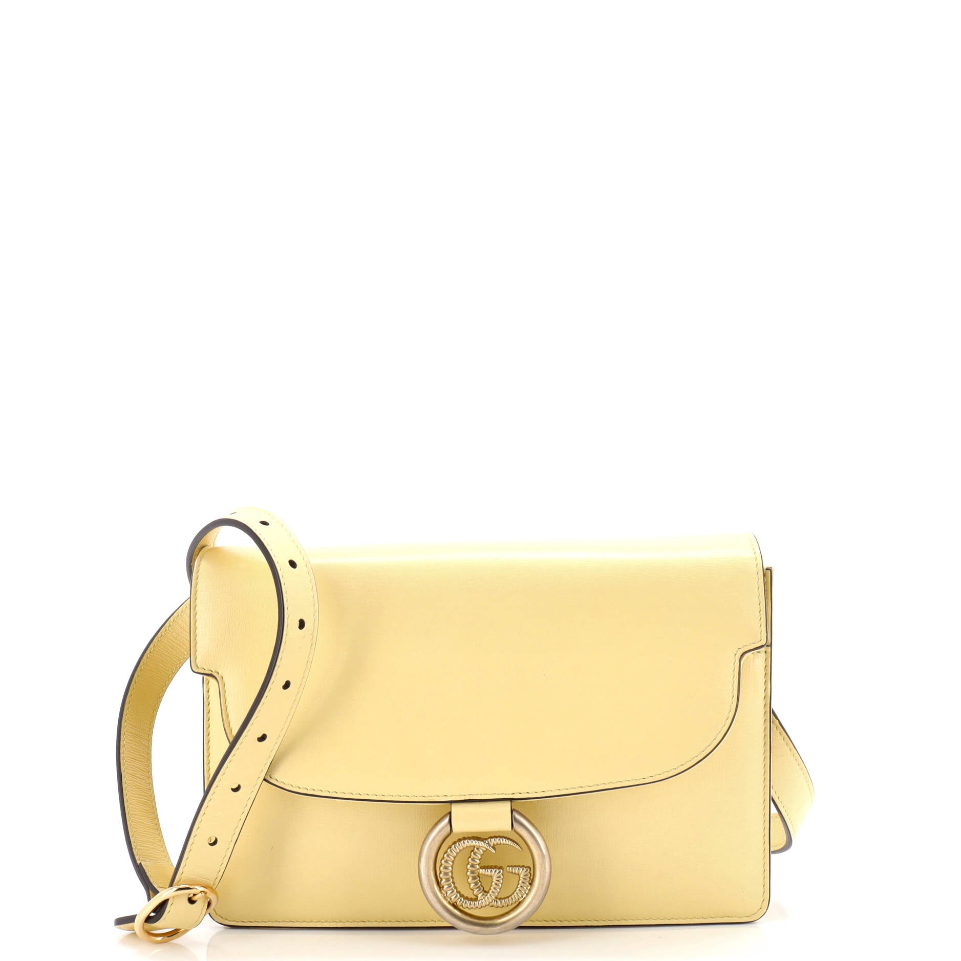 GG Ring Shoulder Bag Leather Small